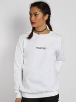 CUSTOM SMALL CAPS TEXT SWEATER (WMN)