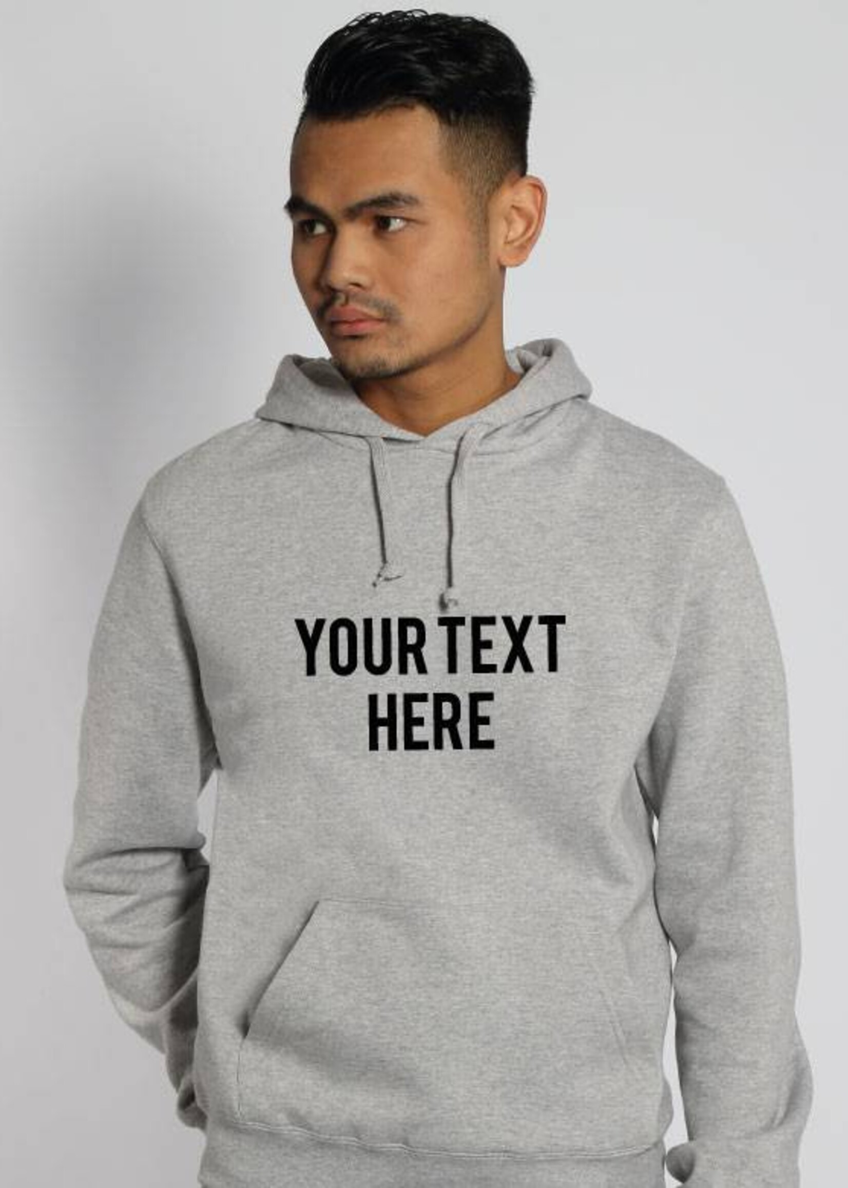 CUSTOM TEXT HOODIE (MEN)