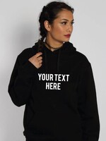 CUSTOM TEXT HOODIE (WMN)