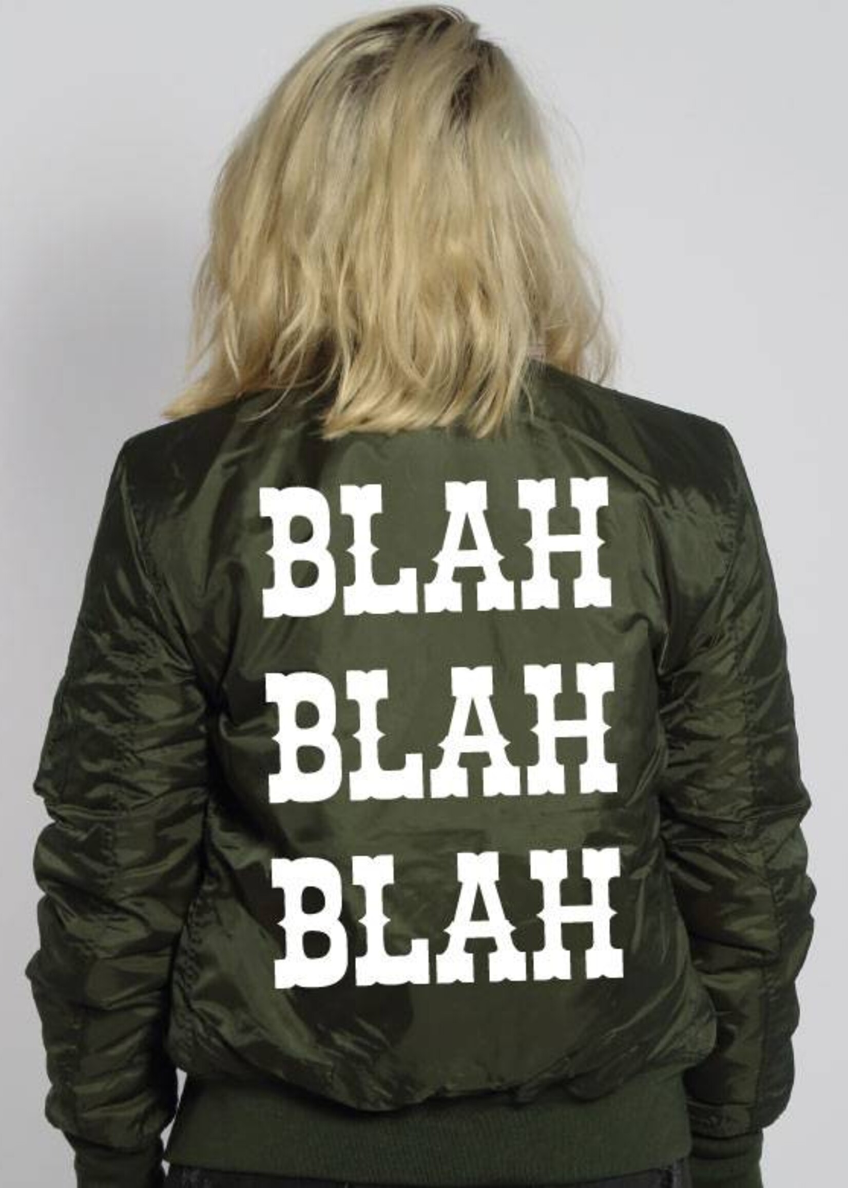 BLAH BLAH BLAH BOMBER JKT