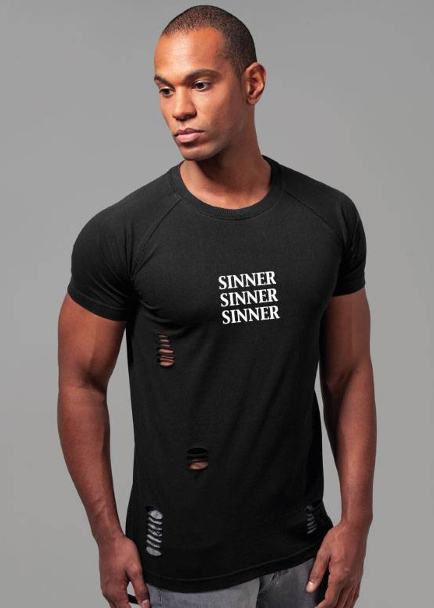 SINNER RIPPED TEE