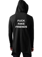 FUCK FAKE FRIENDS LONG CARDIGAN