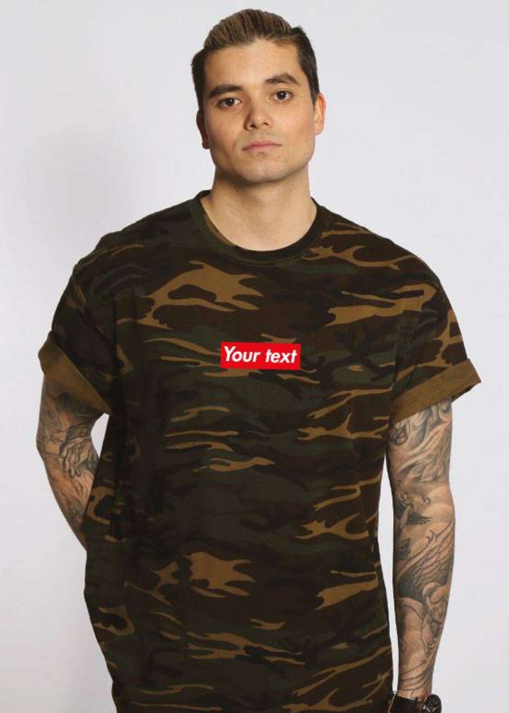 CUSTOM RED BOX TEE (MEN)