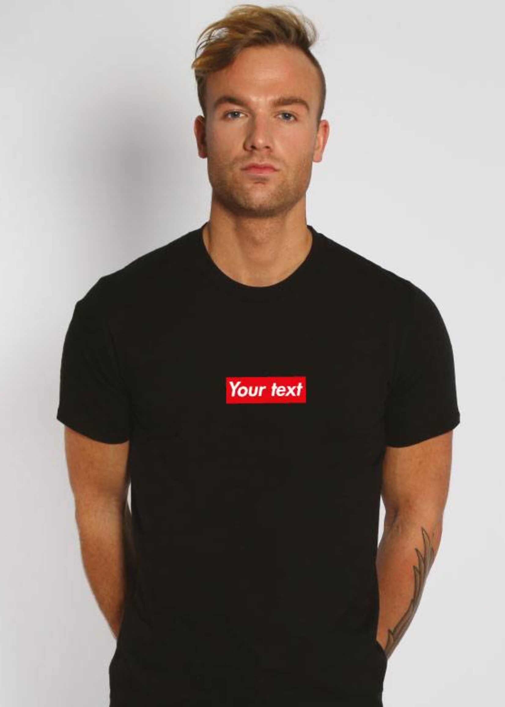 CUSTOM RED BOX TEE (MEN)