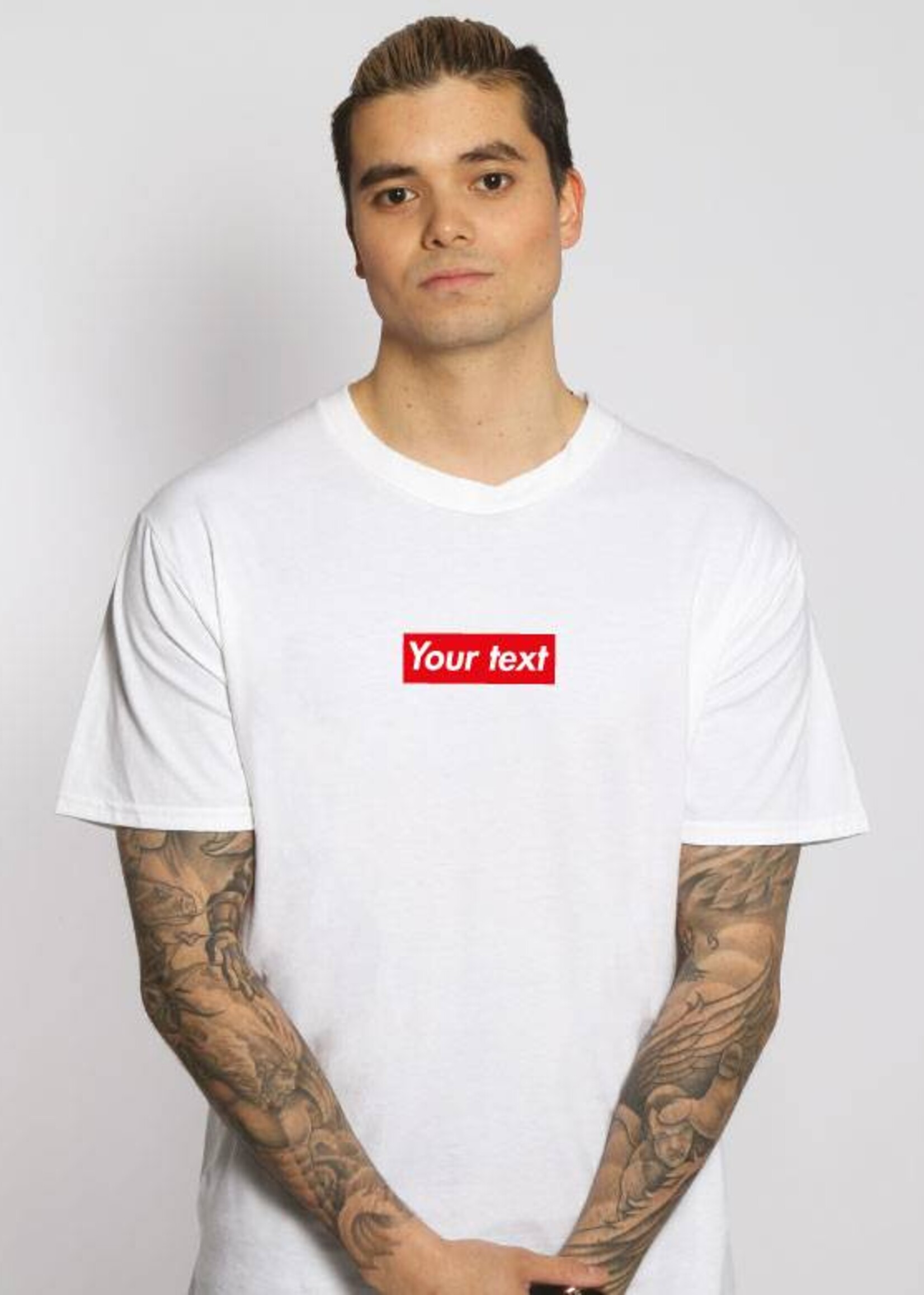 CUSTOM RED BOX TEE (MEN)
