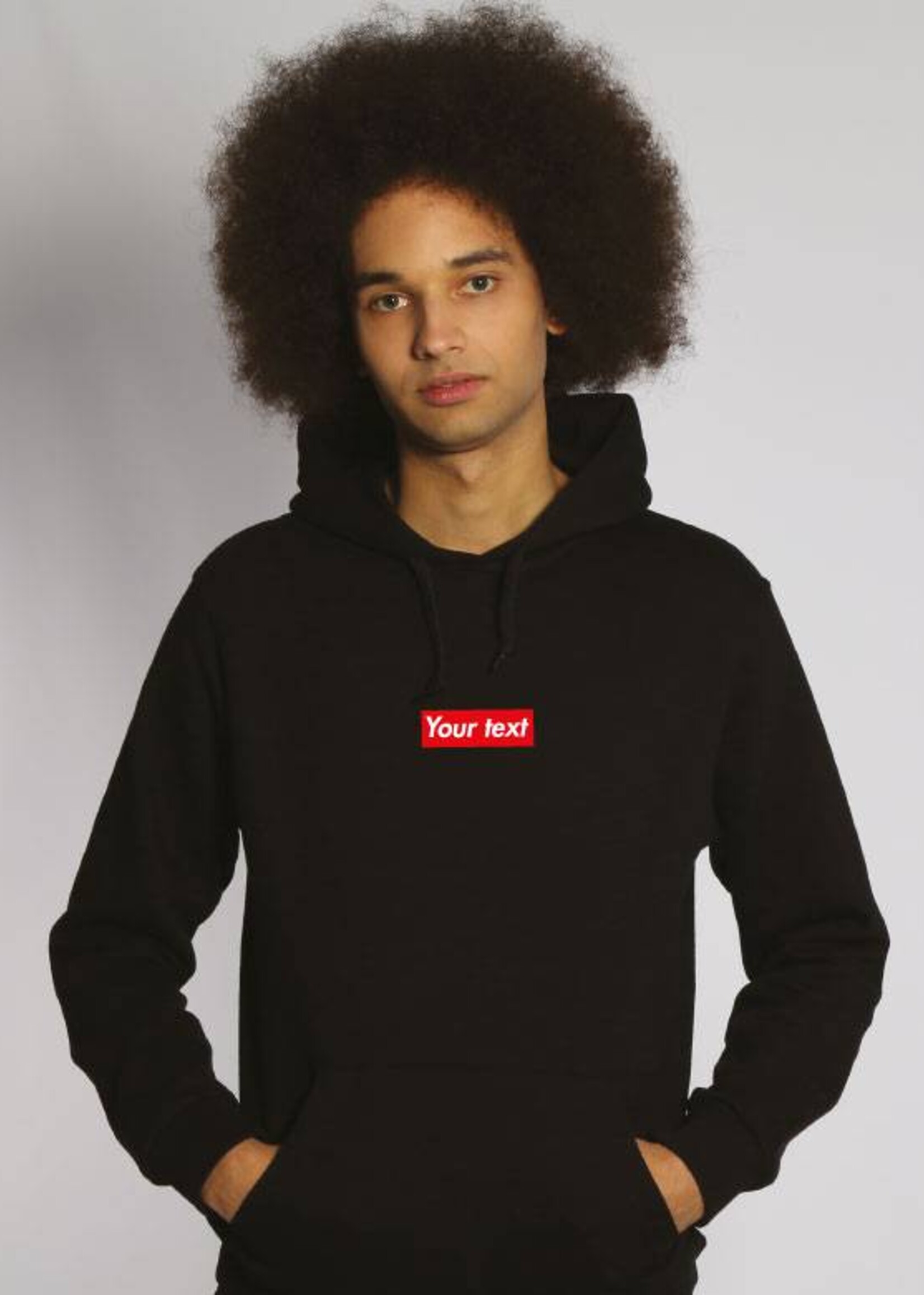 CUSTOM RED BOX HOODIE (MEN)