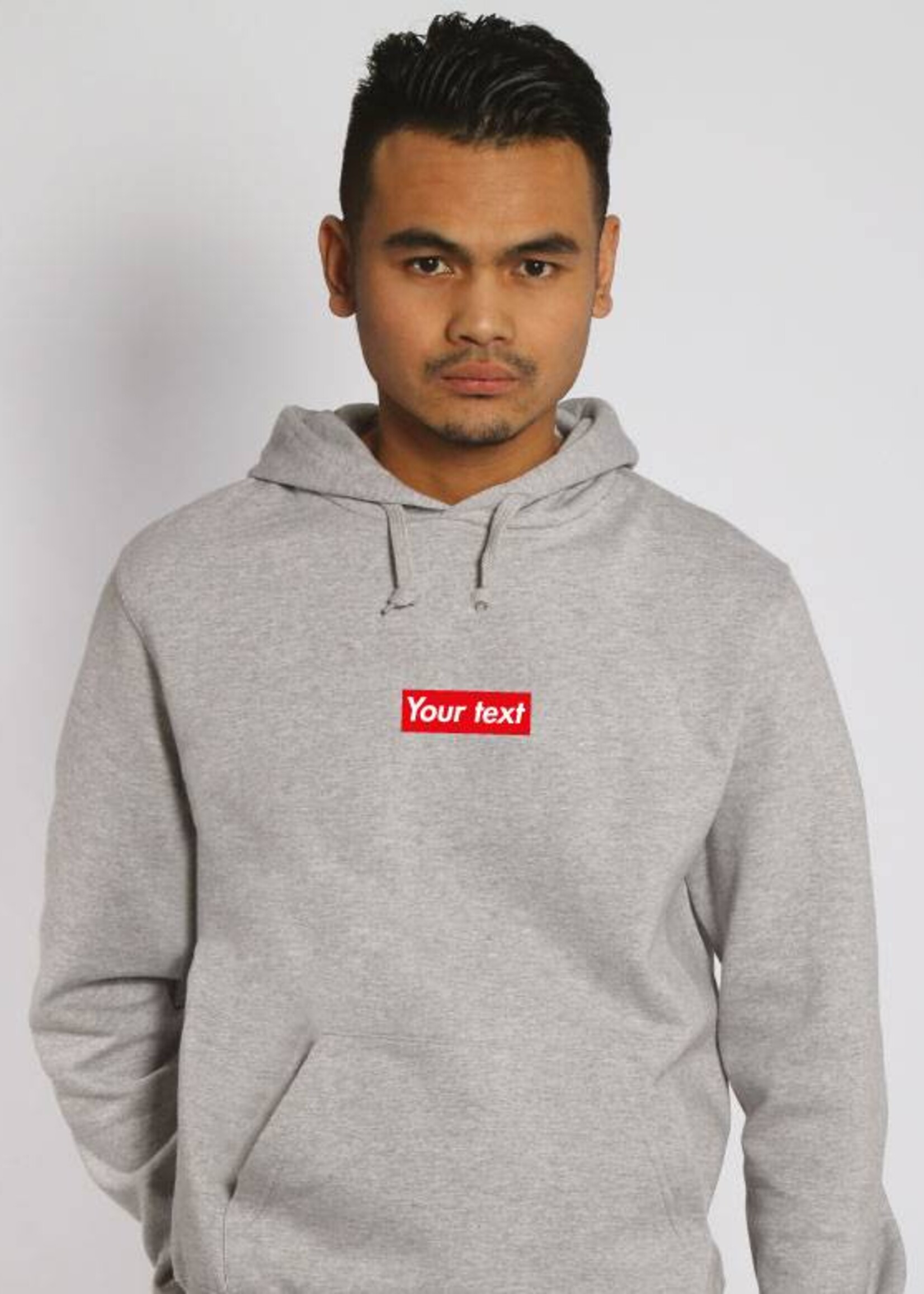 CUSTOM RED BOX HOODIE (MEN)