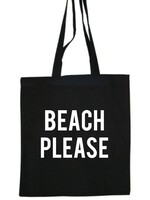 BEACH PLEASE COTTON BAG