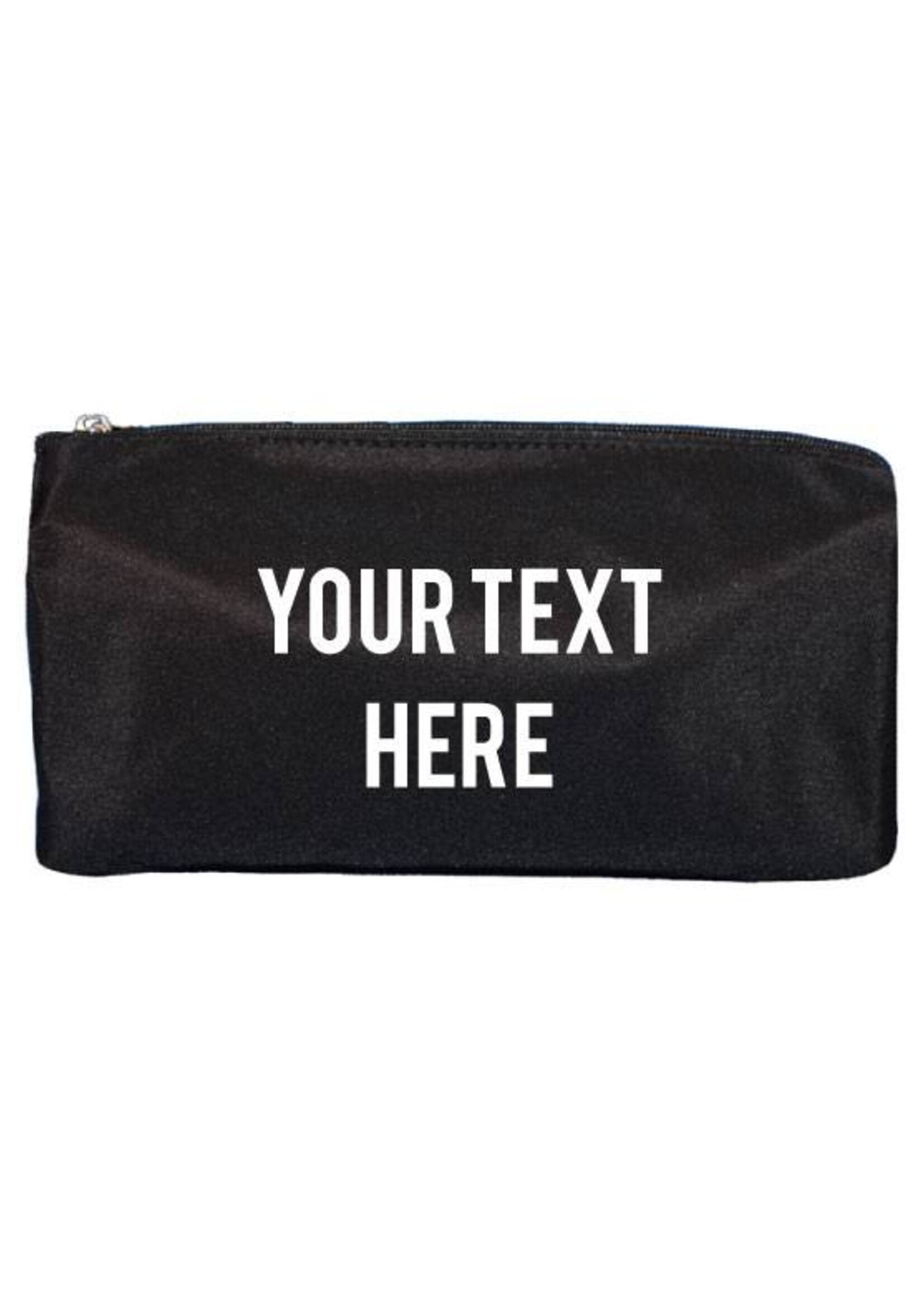 CUSTOM TEXT MAKE UP BAG