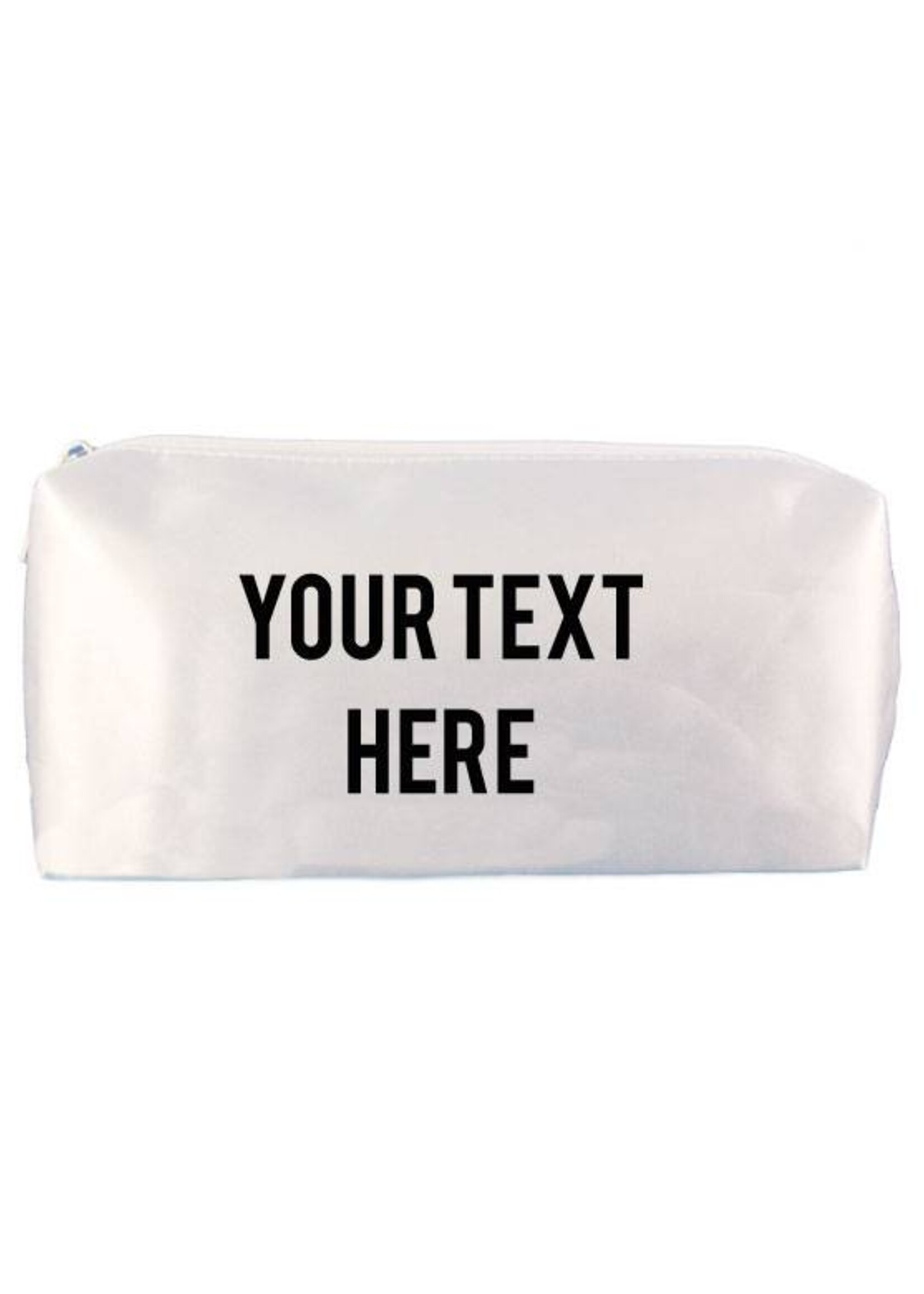 CUSTOM TEXT MAKE UP BAG