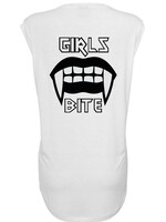 GIRLS BITE SLEEVELESS TEE WHITE