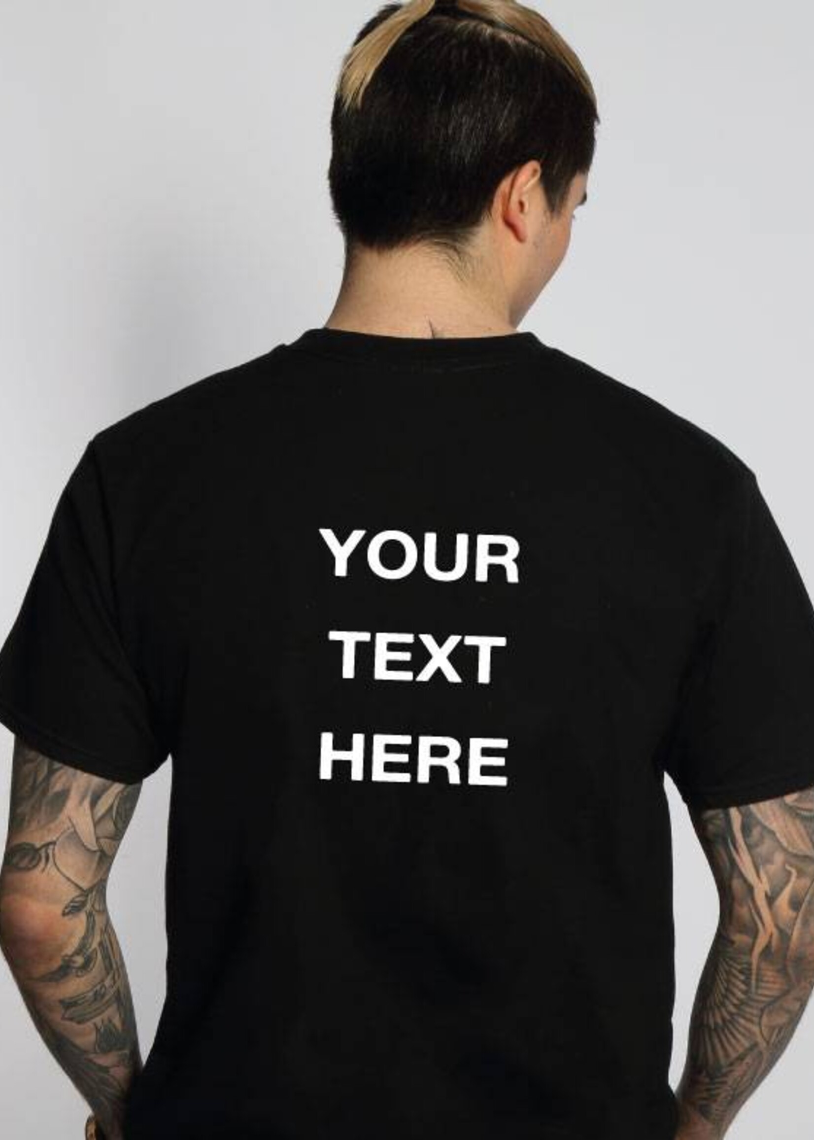 CUSTOM BACK TEXT TEE (MEN)