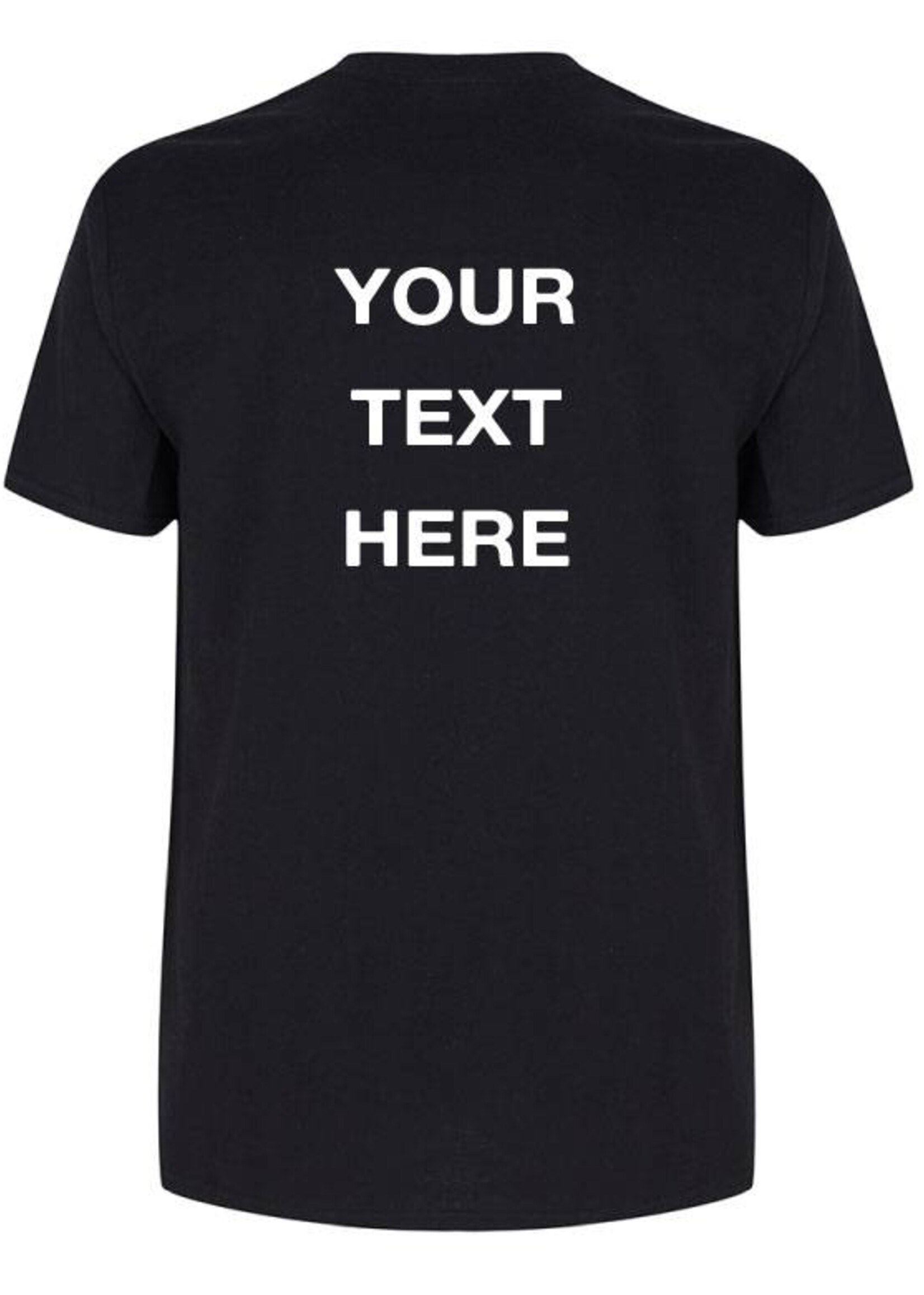CUSTOM BACK TEXT TEE (MEN)
