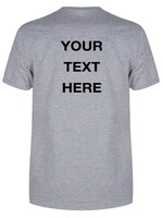 CUSTOM BACK TEXT TEE (MEN)