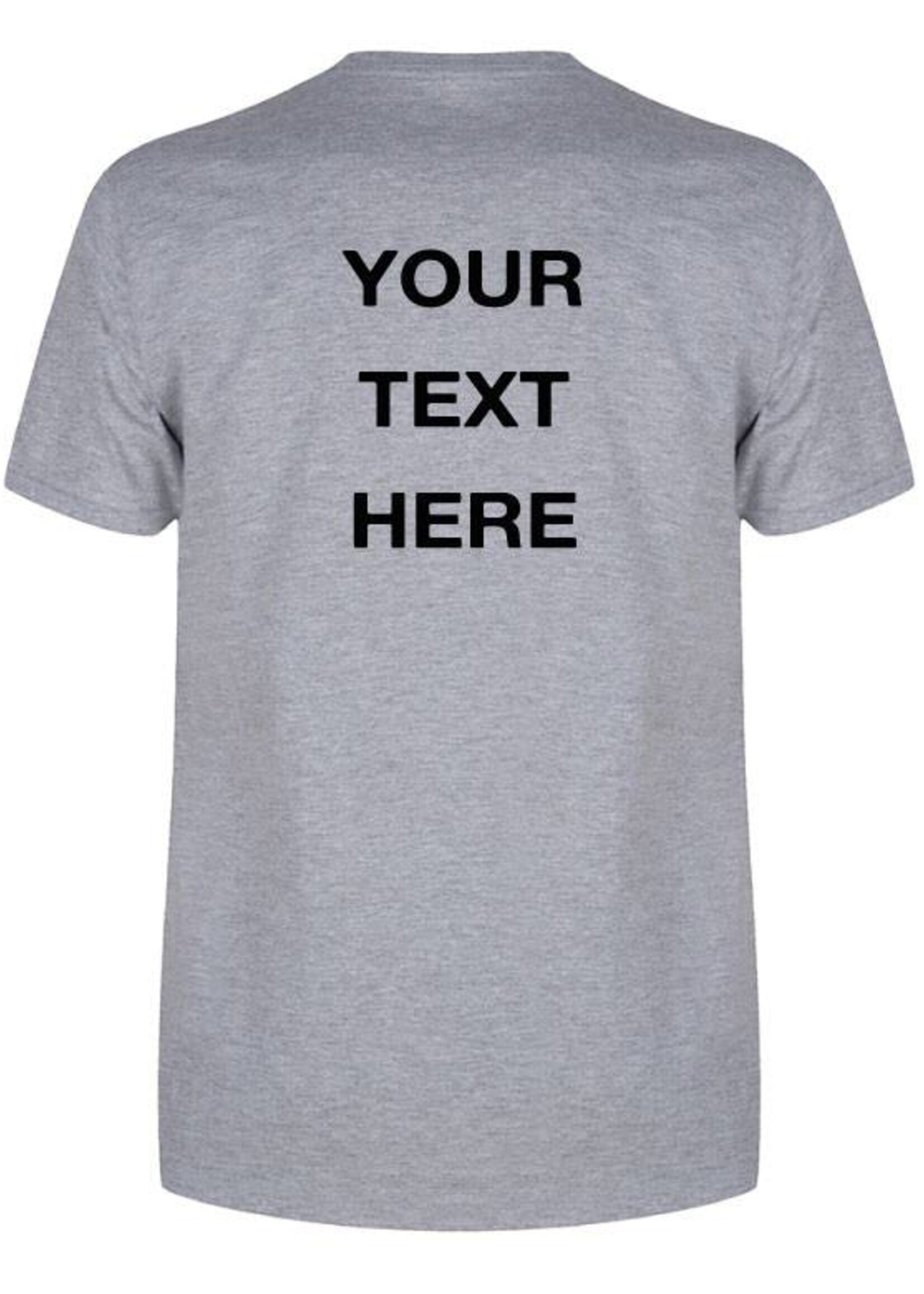 CUSTOM BACK TEXT TEE (MEN)