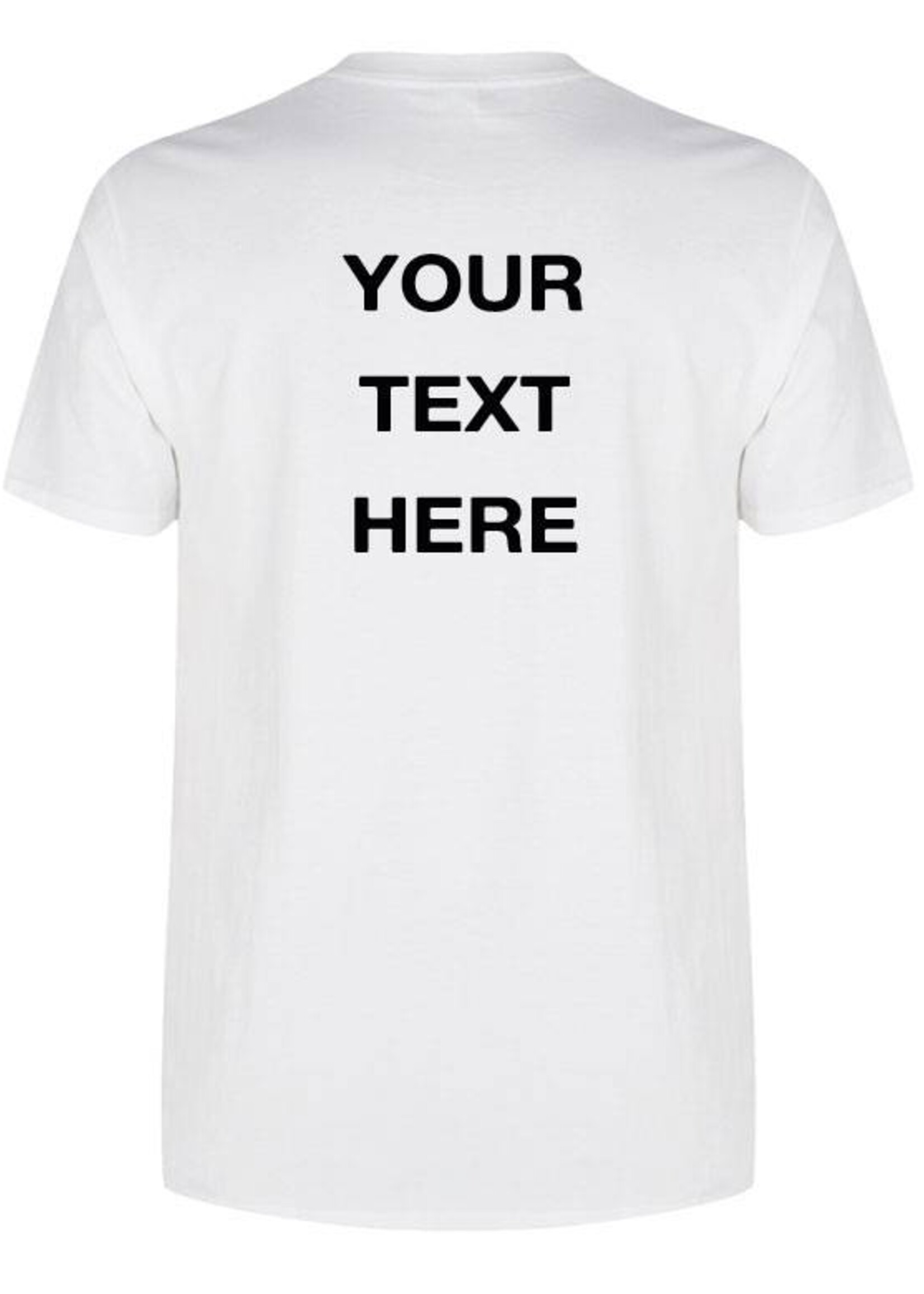 CUSTOM BACK TEXT TEE (MEN)