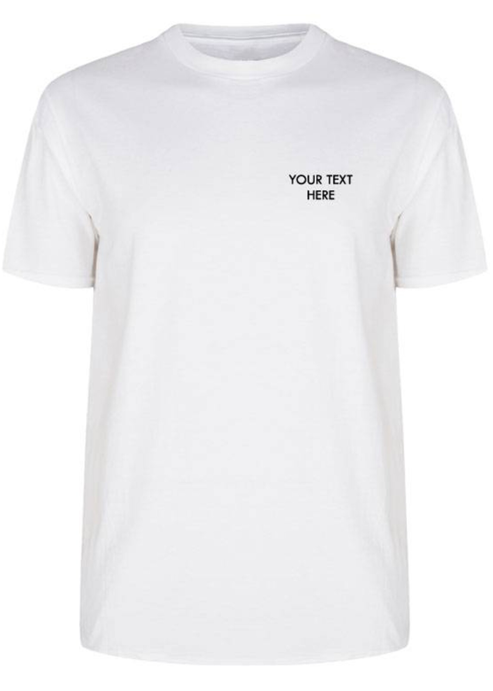 CUSTOM SMALL CAPS TEXT TEE (MEN)