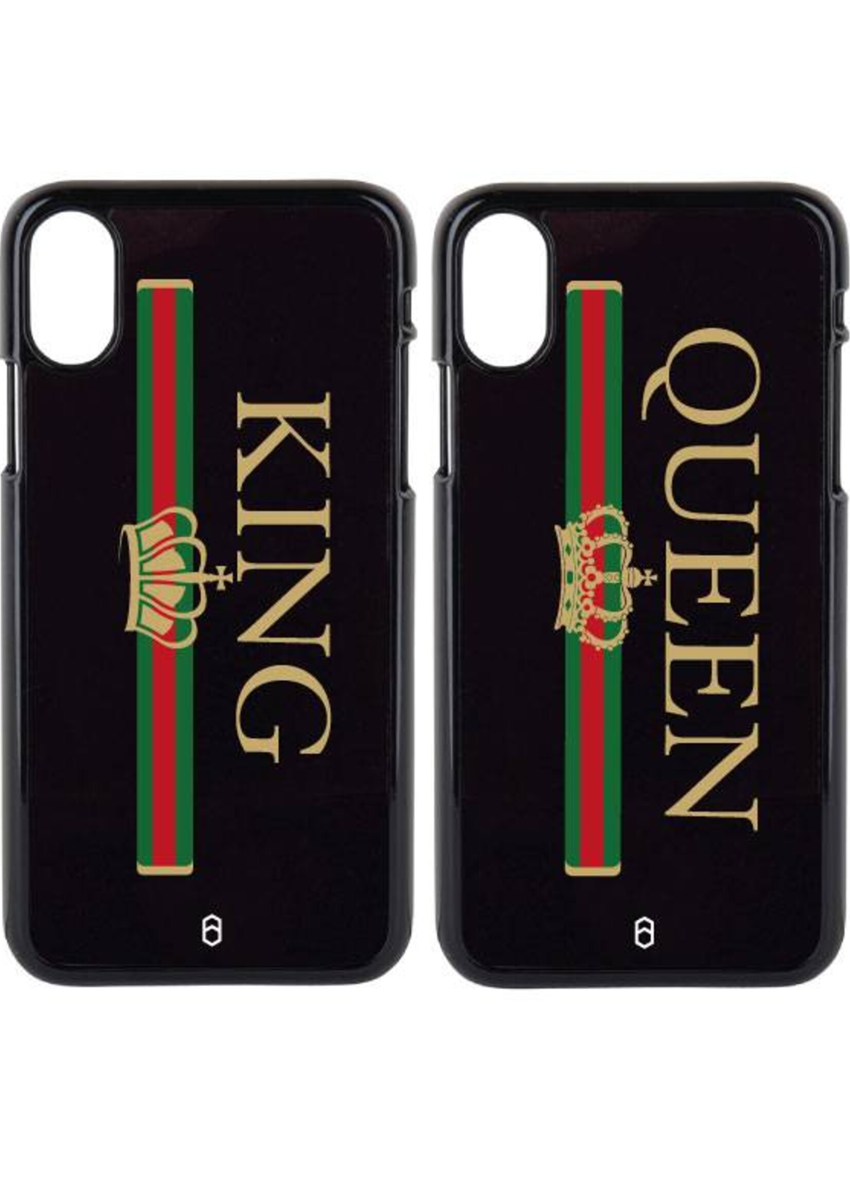 KING & QUEEN STRIPED COUPLE CASES