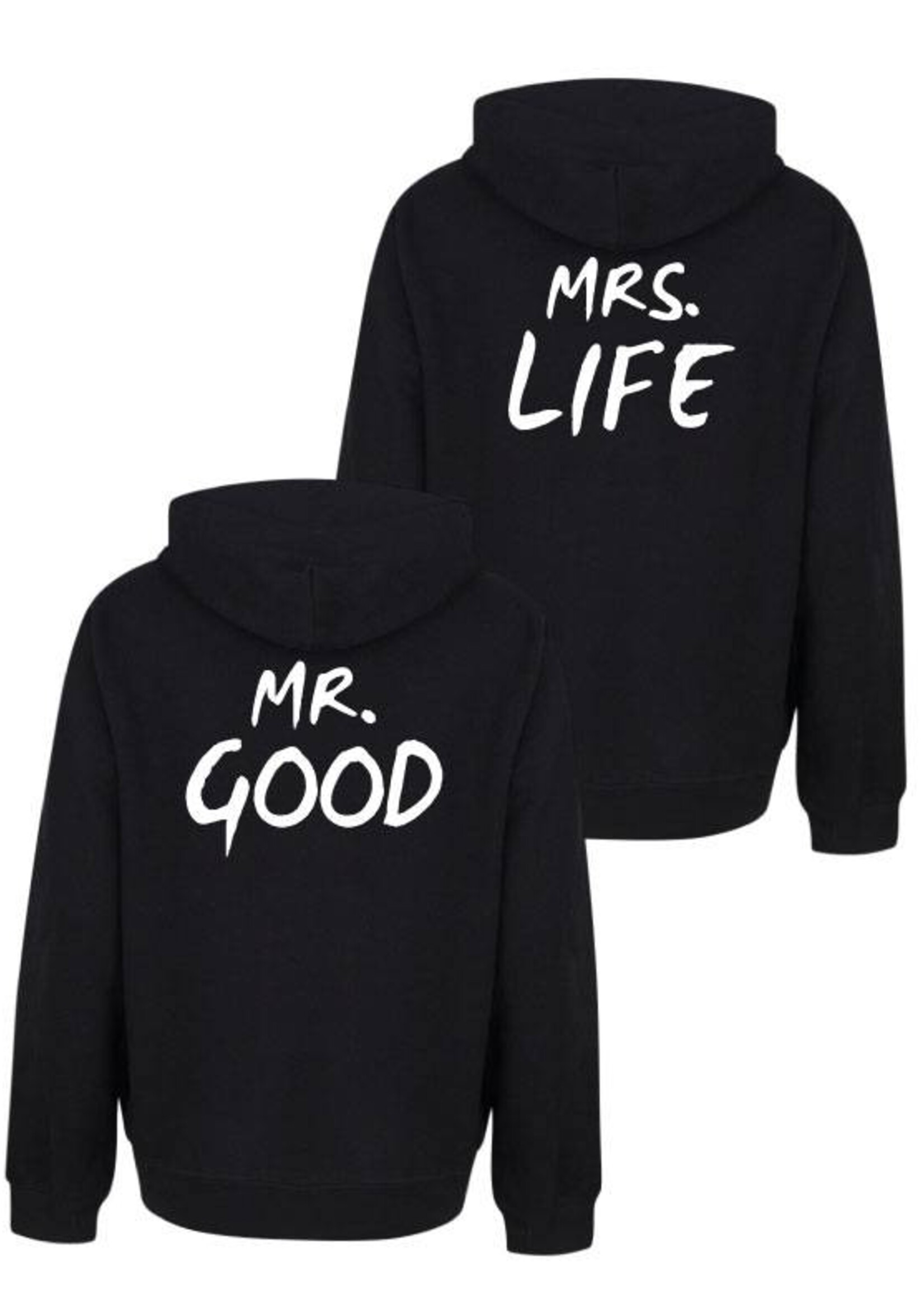 MR & MRS GOOD LIFE COUPLE HOODIES
