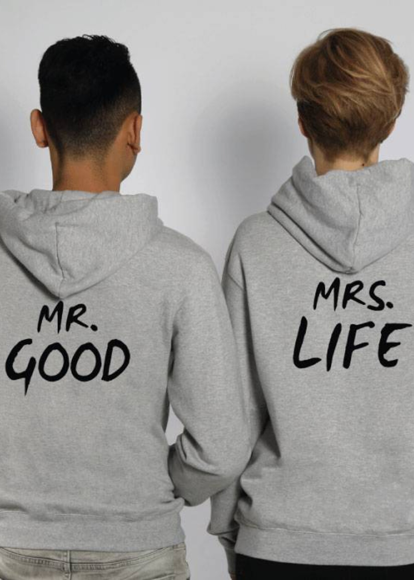 MR & MRS GOOD LIFE COUPLE HOODIES