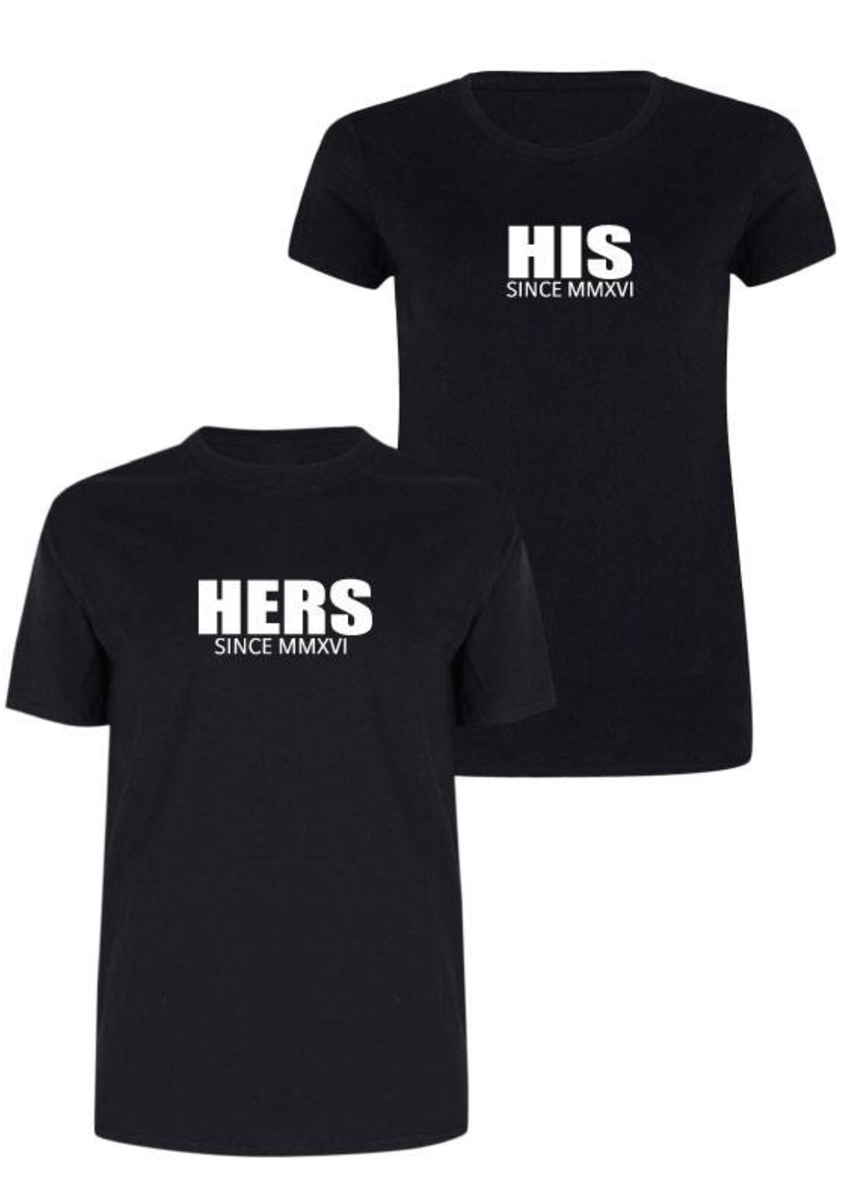 (OWN DATE) HIS & HERS COUPLE TEES