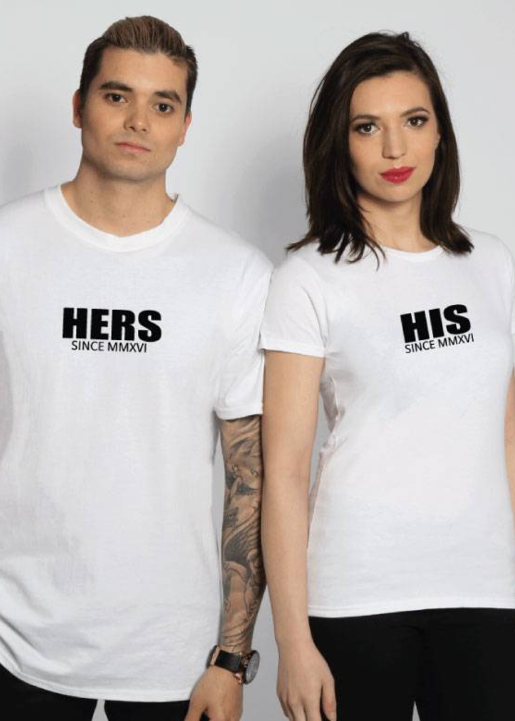 (OWN DATE) HIS & HERS COUPLE TEES