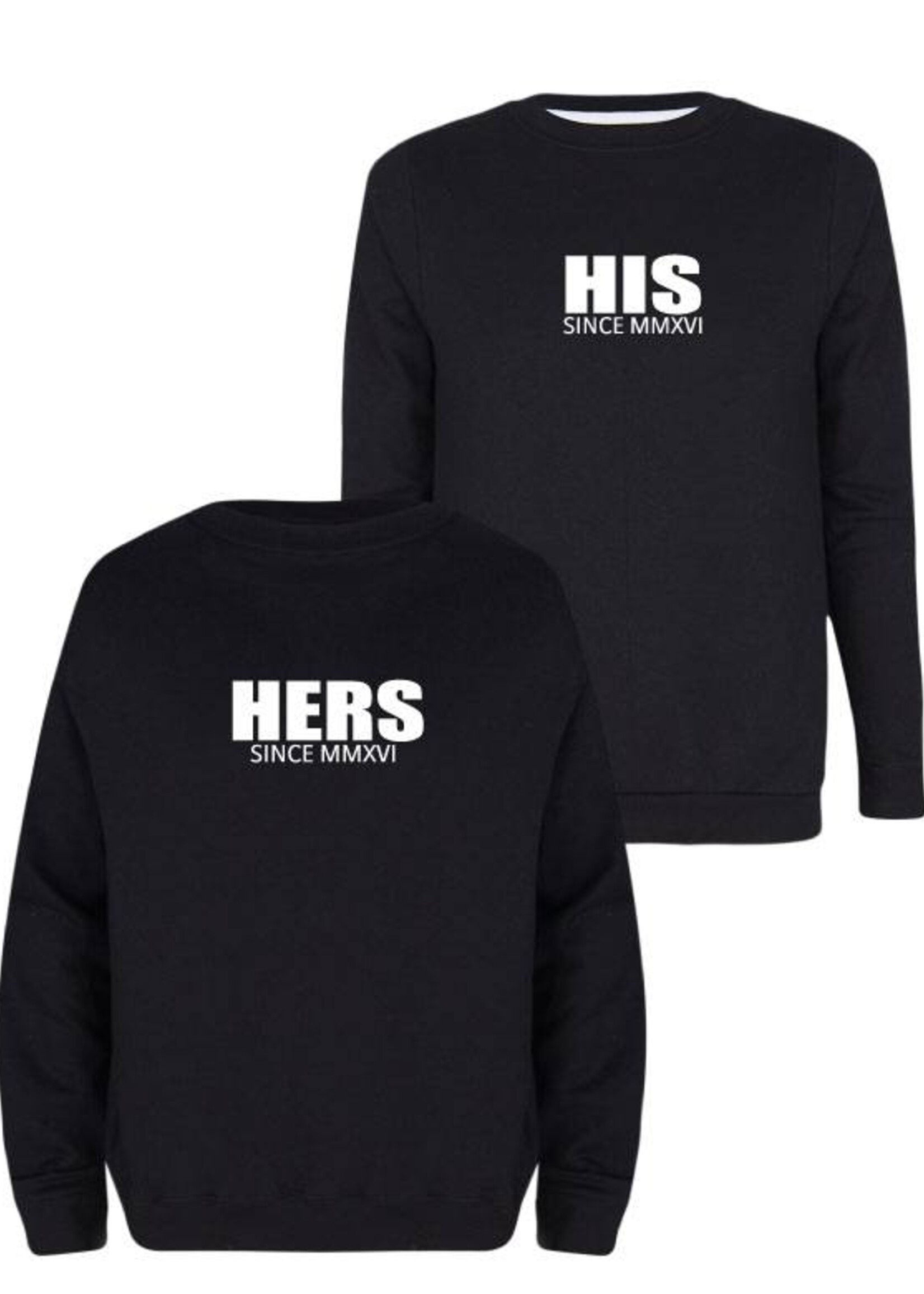 (OWN DATE) HIS & HERS COUPLE SWEATERS