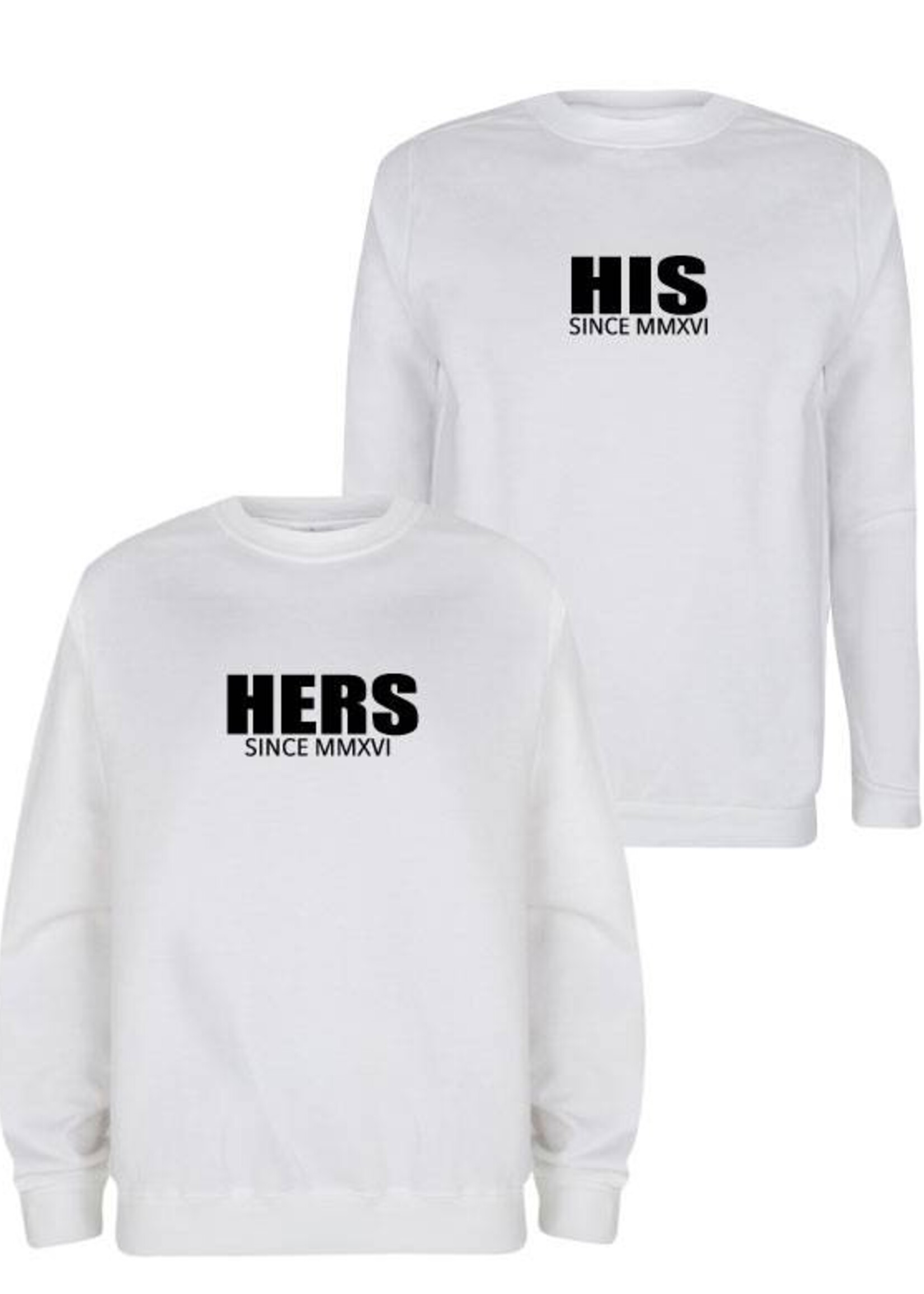 (OWN DATE) HIS & HERS COUPLE SWEATERS