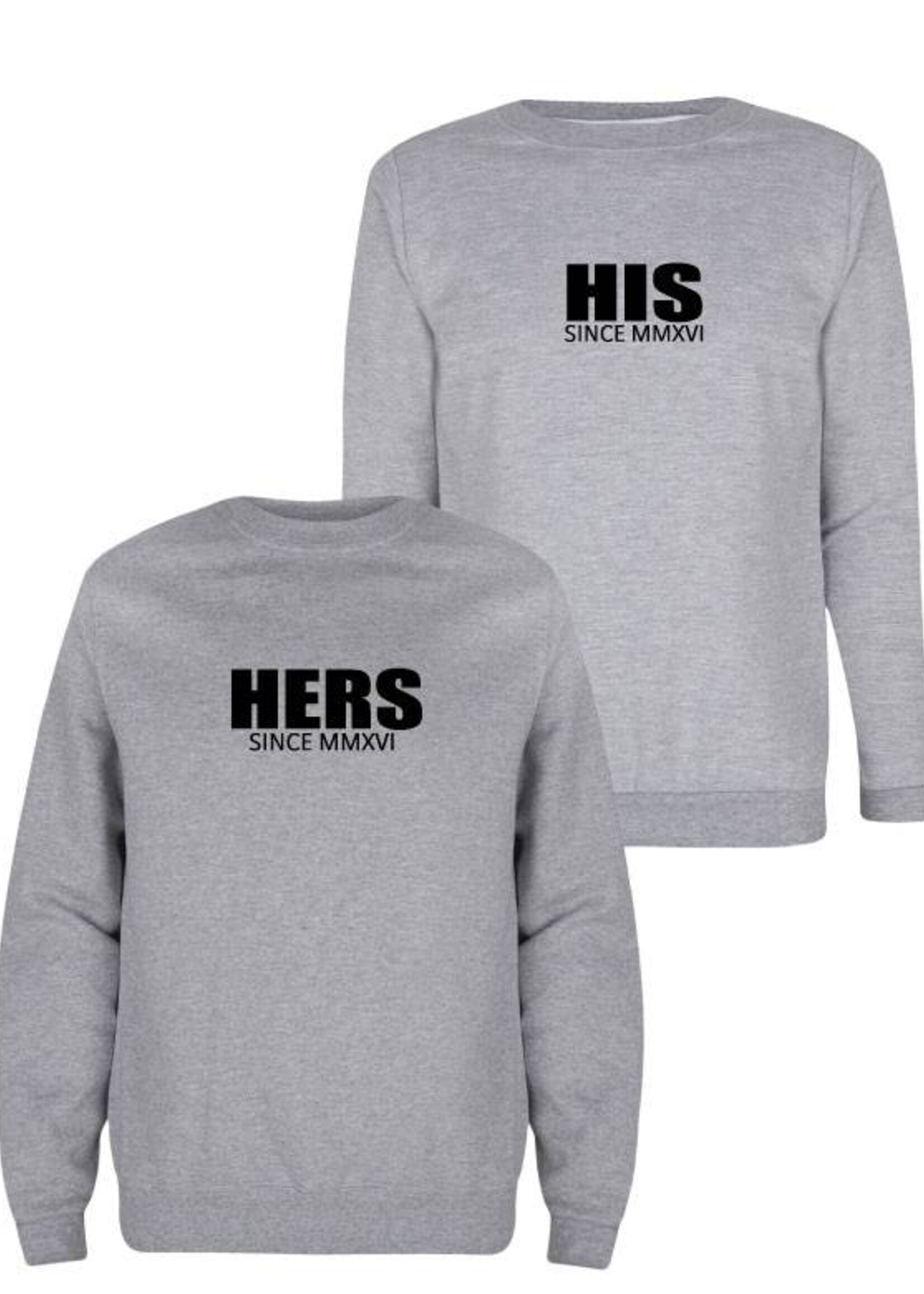 (OWN DATE) HIS & HERS COUPLE SWEATERS