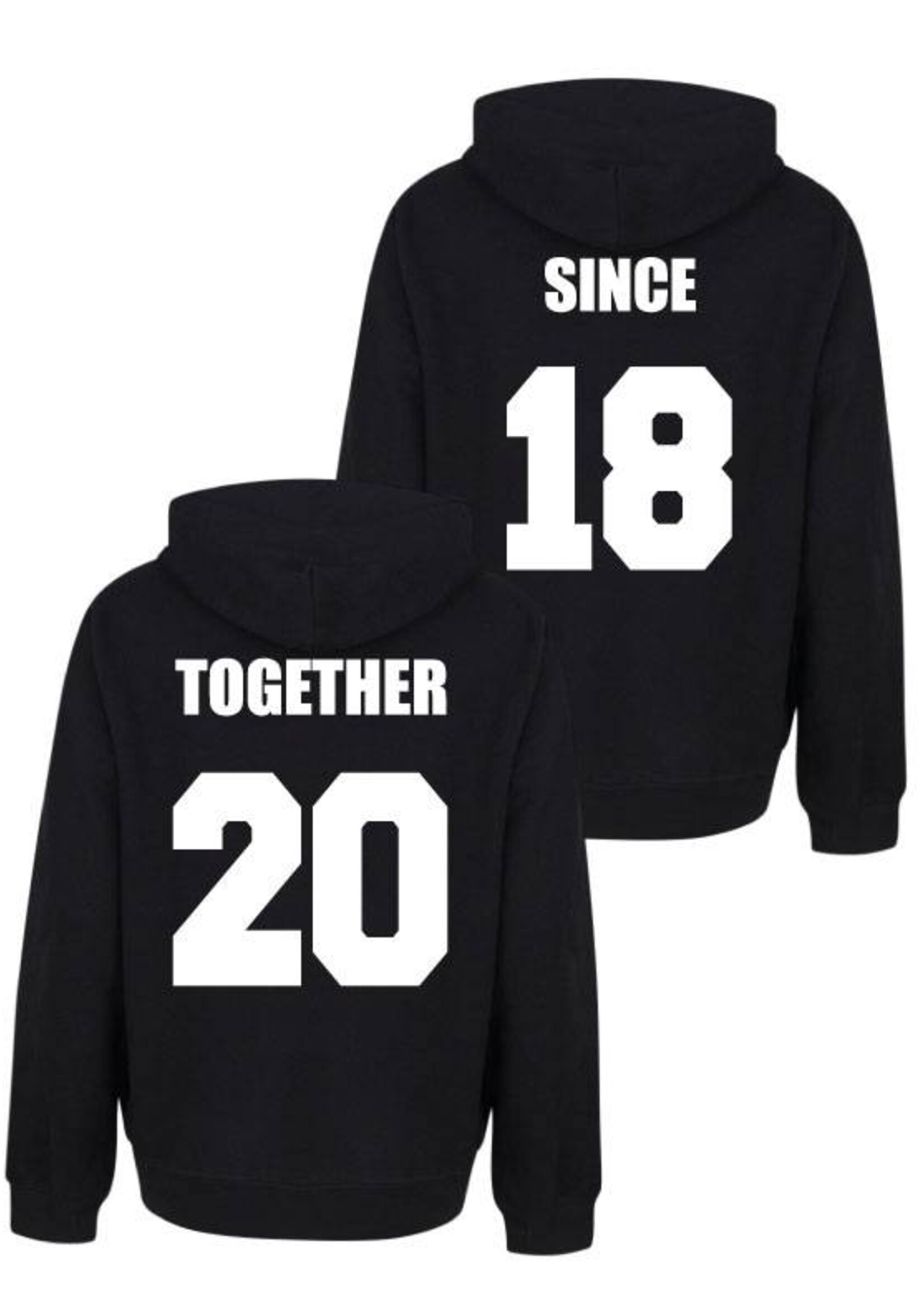 TOGETHER SINCE COUPLE HOODIES
