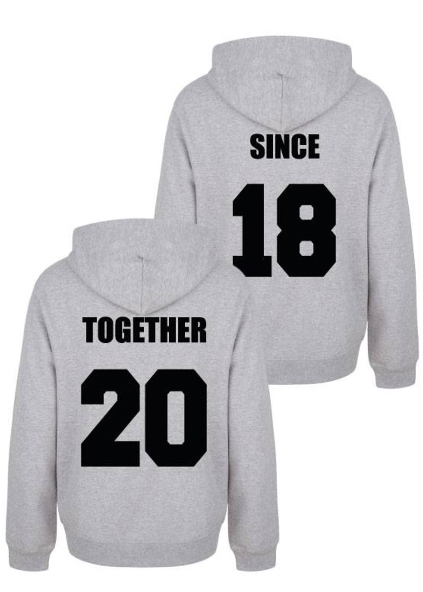 TOGETHER SINCE COUPLE HOODIES