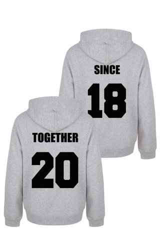 TOGETHER SINCE COUPLE HOODIES 