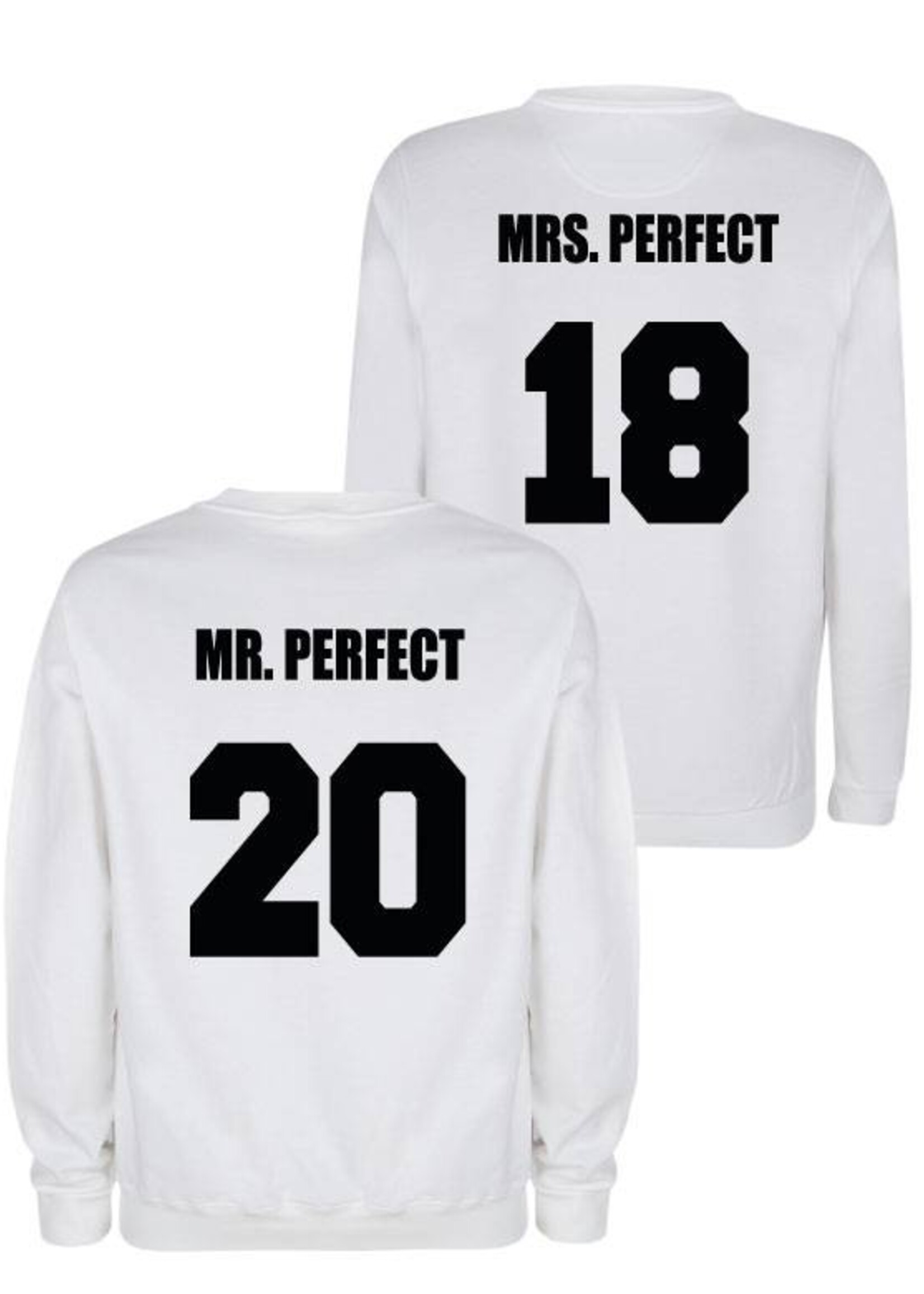 MR & MRS PERFECT COUPLE SWEATERS