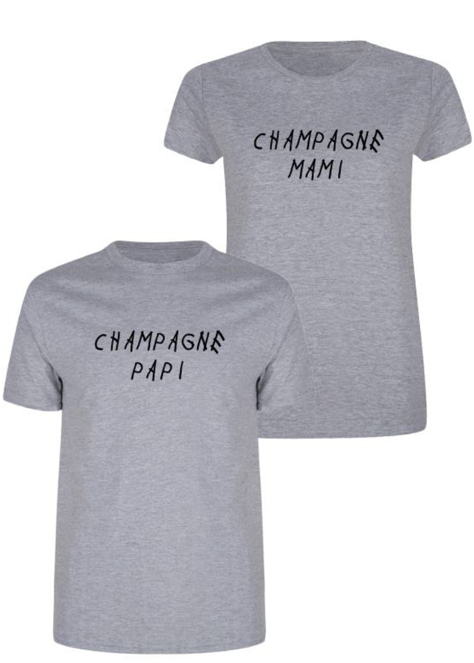 CHAMPAGNE PAPI & MAMI COUPLE TEES