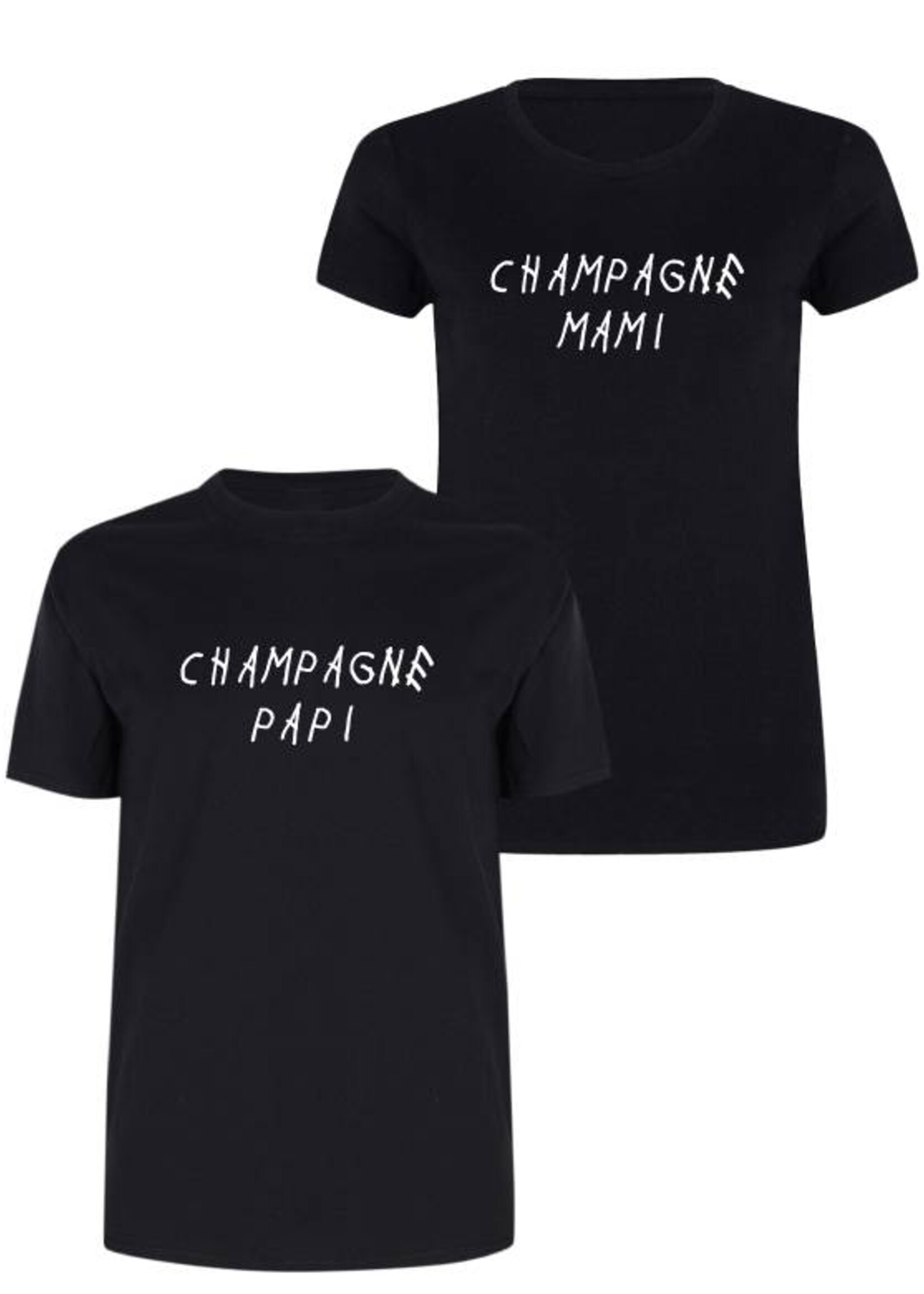 CHAMPAGNE PAPI & MAMI COUPLE TEES