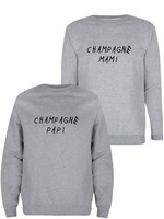 CHAMPAGNE PAPI & MAMI COUPLE SWEATERS
