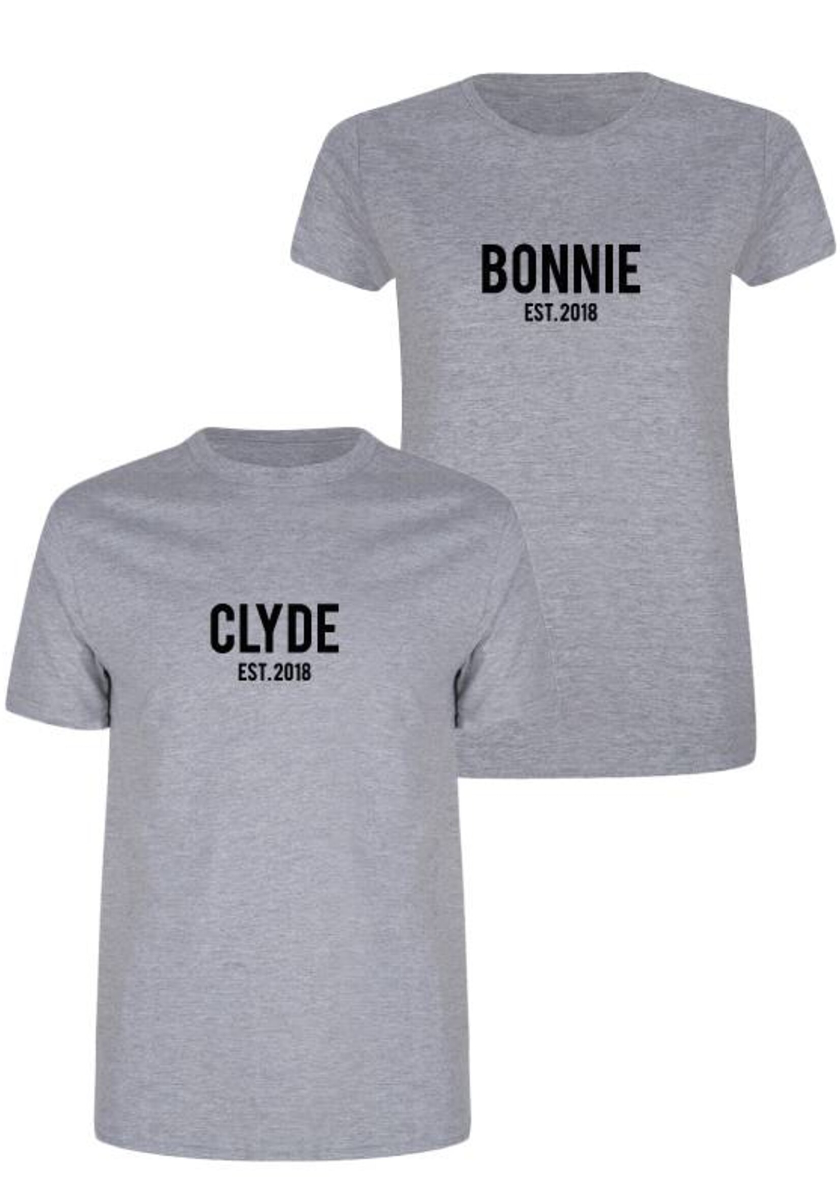 CUSTOM BONNIE & CLYDE COUPLE TEES
