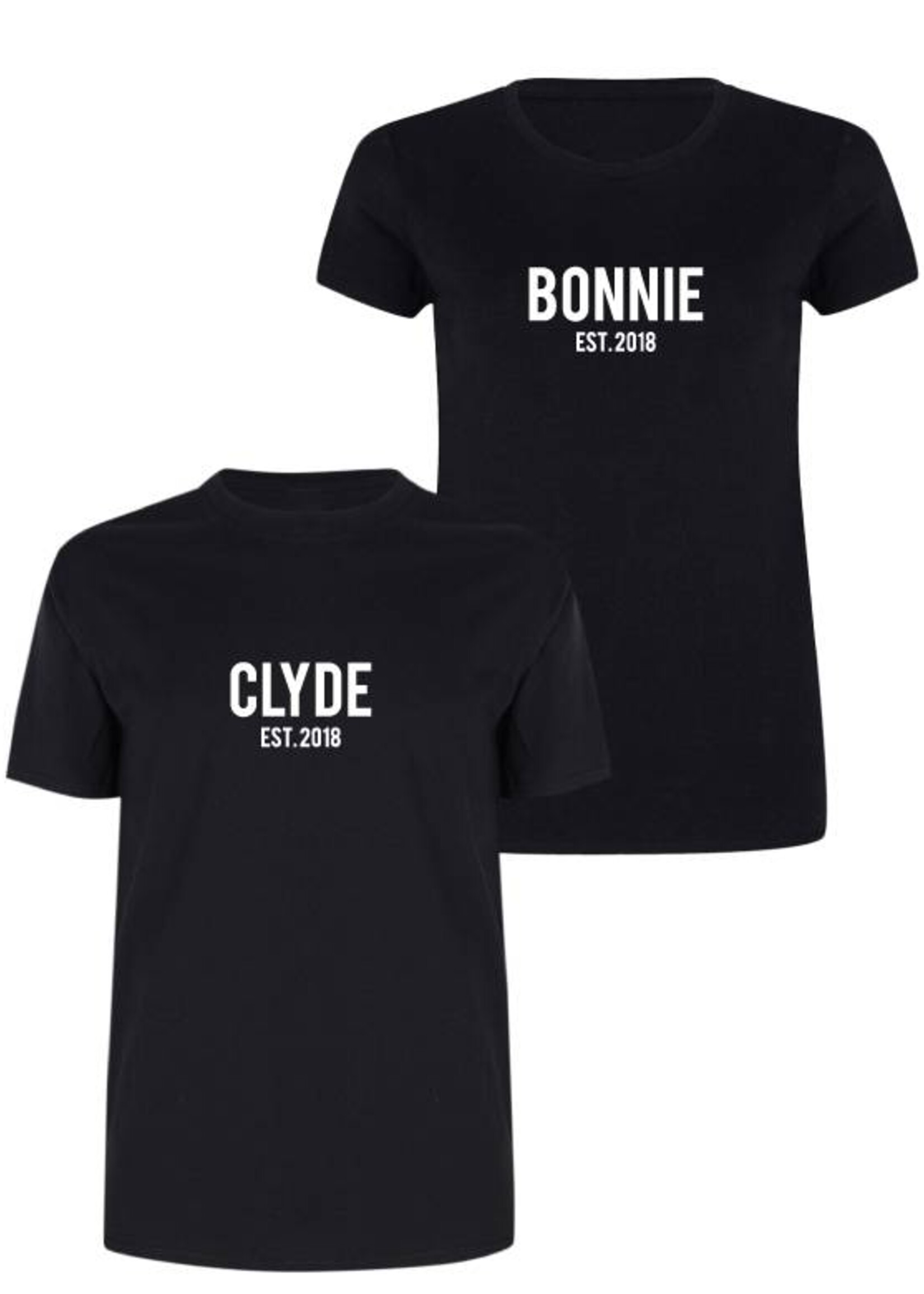 CUSTOM BONNIE & CLYDE COUPLE TEES