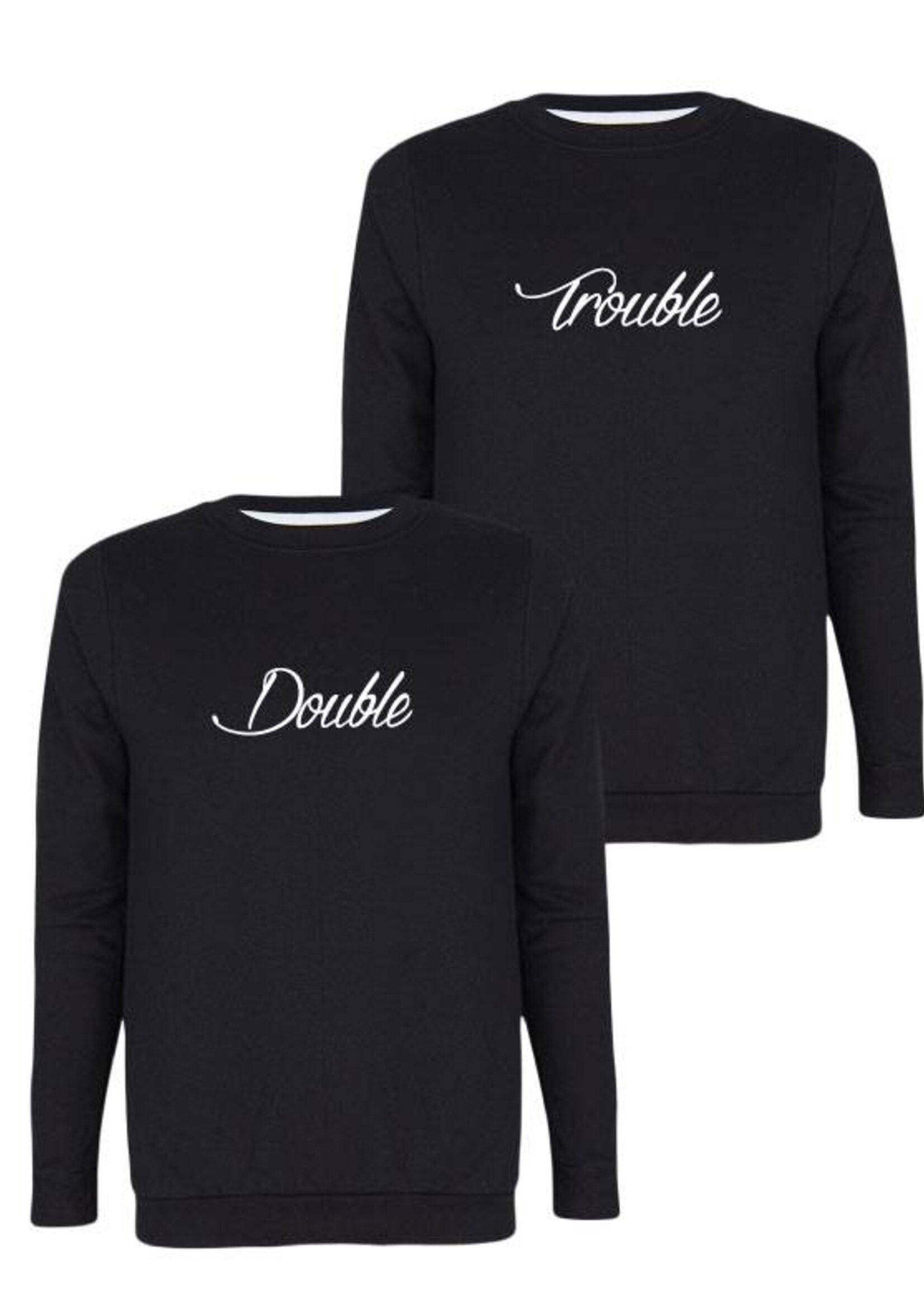 DOUBLE TROUBLE BFF SWEATERS