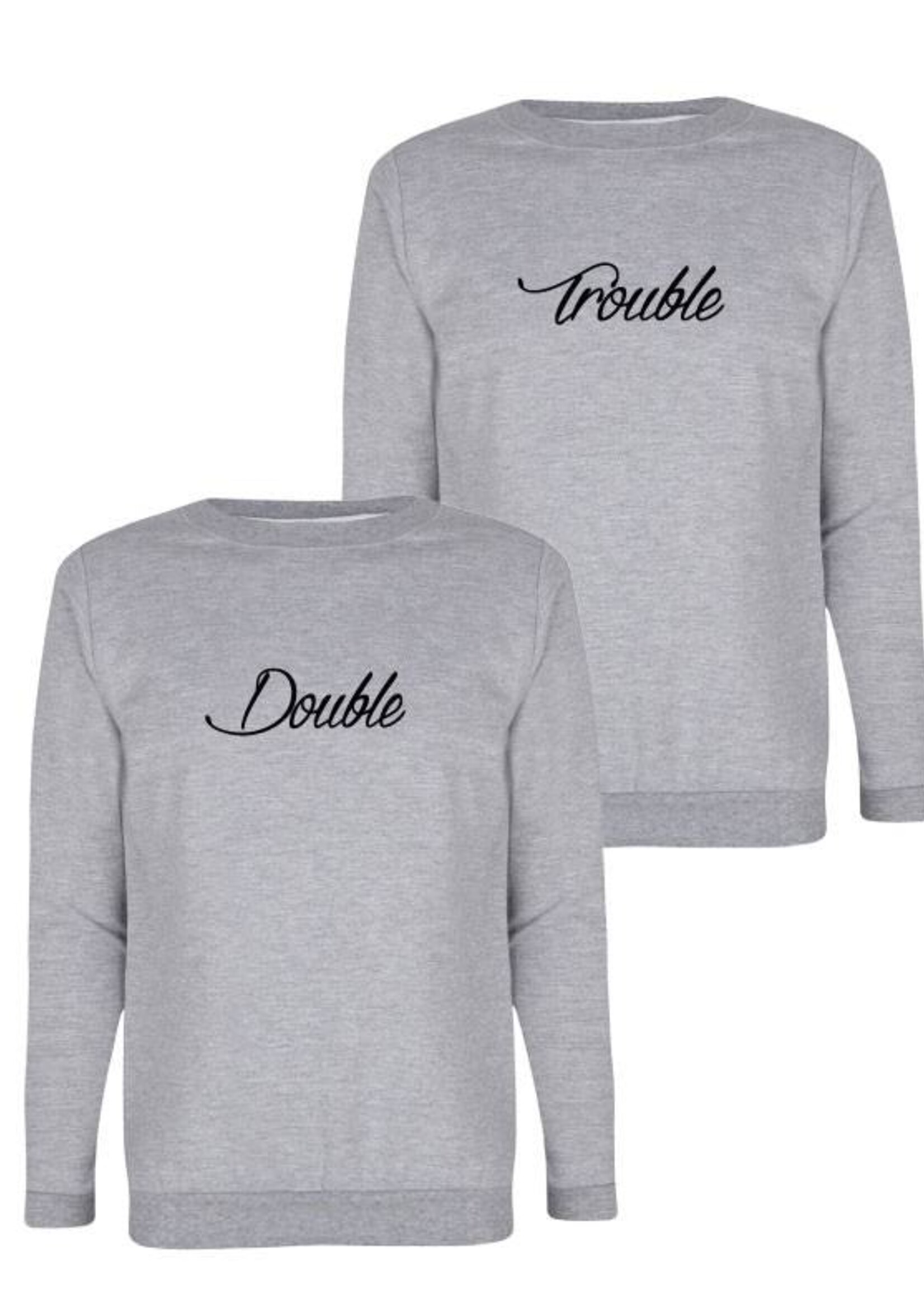 DOUBLE TROUBLE BFF SWEATERS