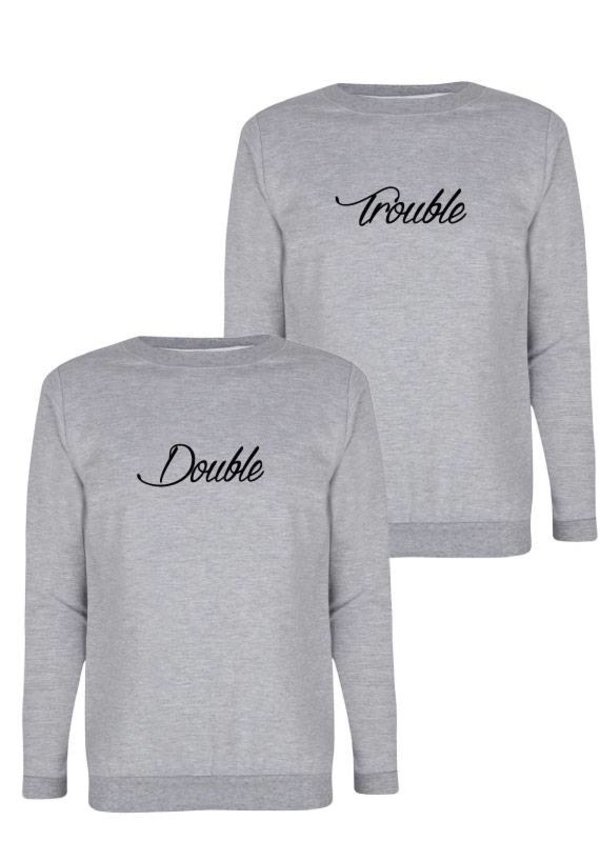 DOUBLE TROUBLE BFF SWEATERS
