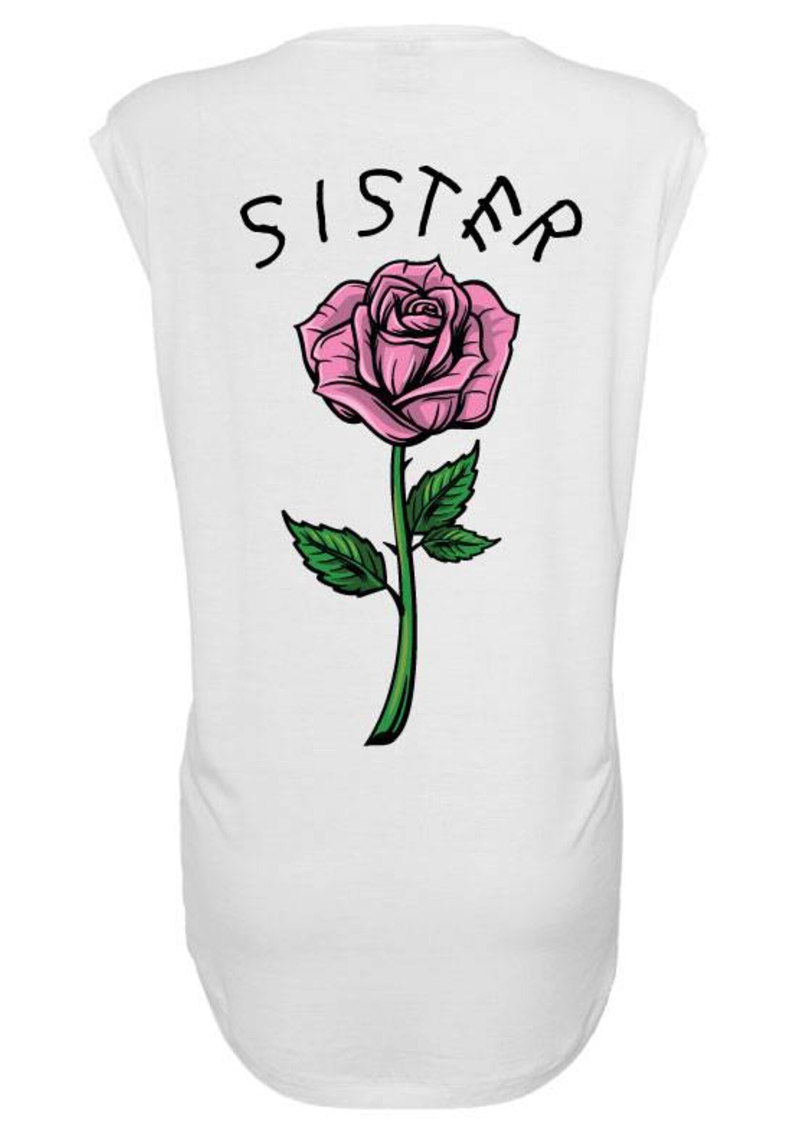 SISTER ROSE SLEEVELESS TEE