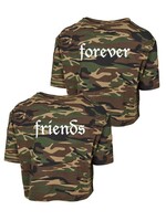 FRIENDS FOREVER CAMO CROPTOPS