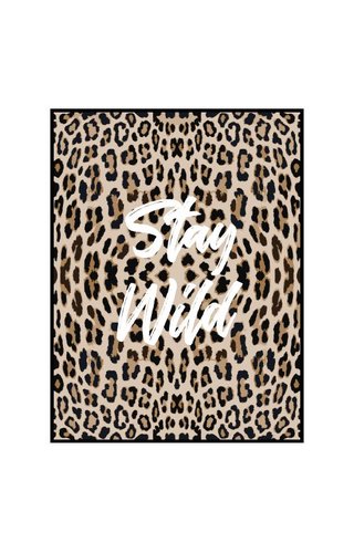 STAY WILD LEOPARD POSTER 