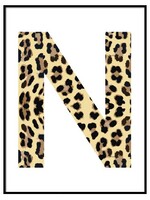 LEOPARD INITIAL POSTER (CUSTOM MADE)