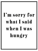 HUNGRY POSTER