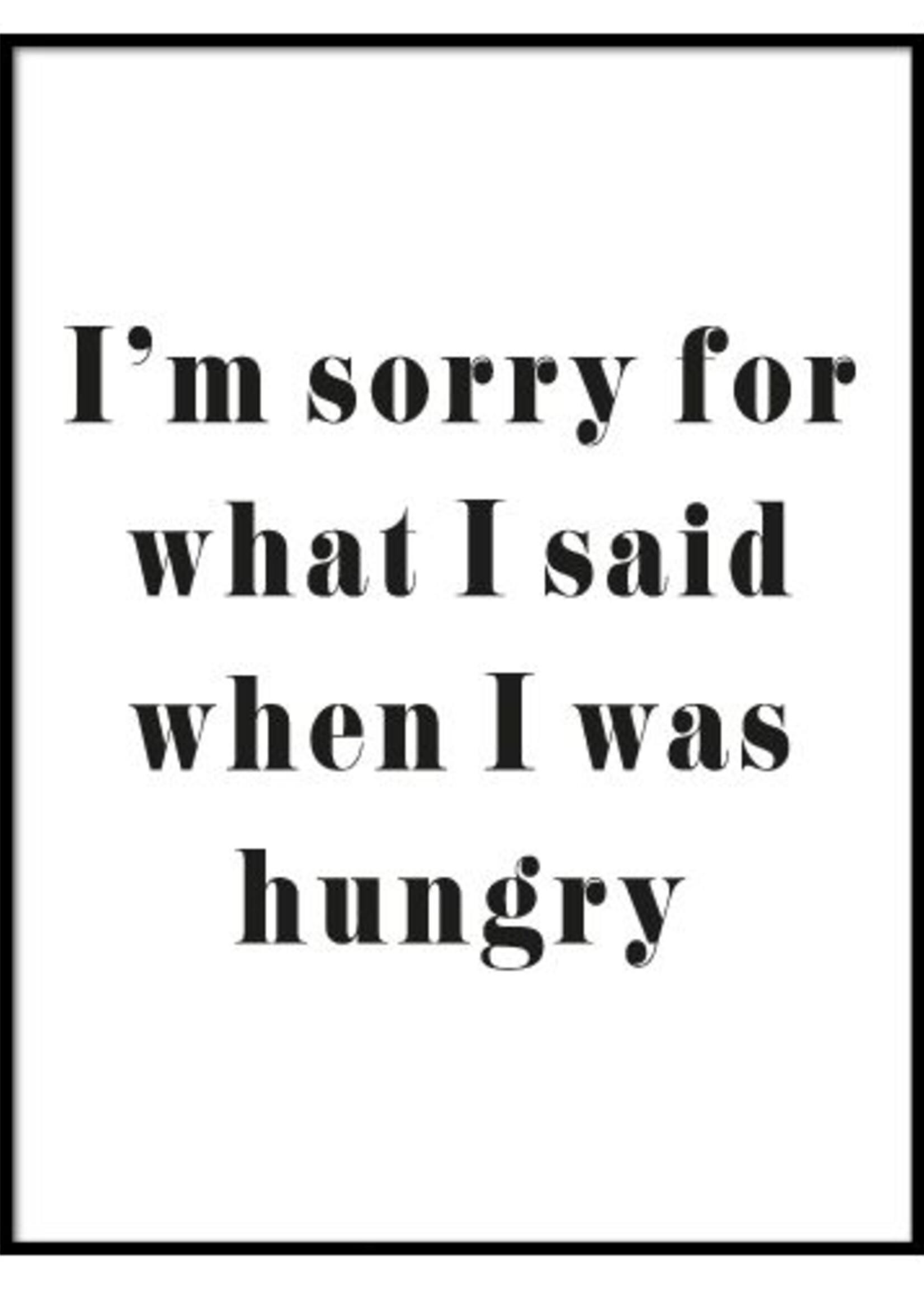 HUNGRY POSTER