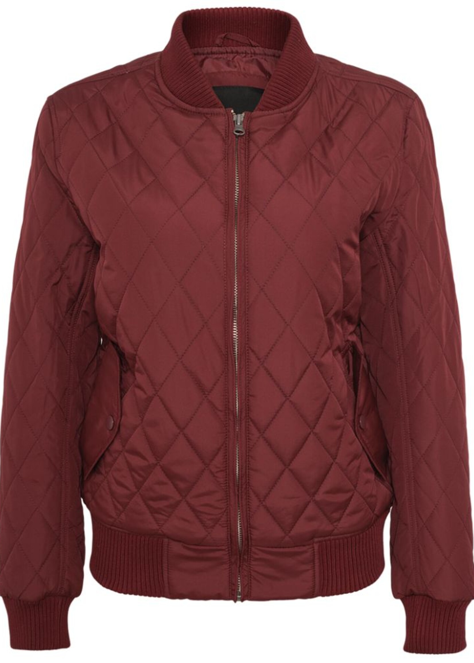 QUILT BOMBER JACKET BURGUNDY (WMN)
