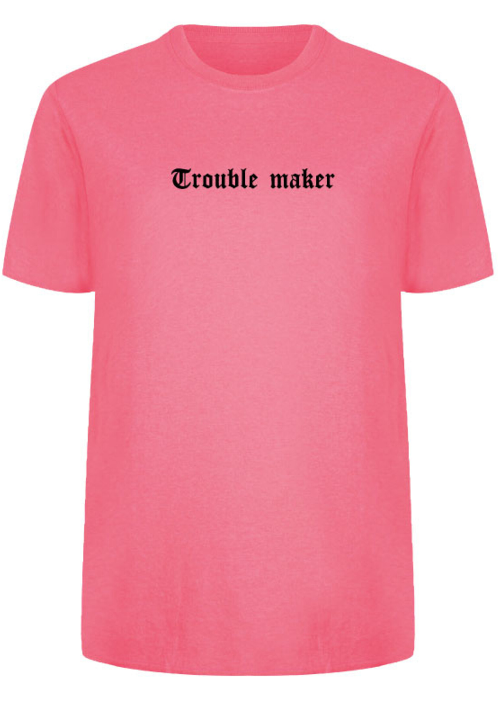 TROUBLE MAKER LA TEE NEON PINK