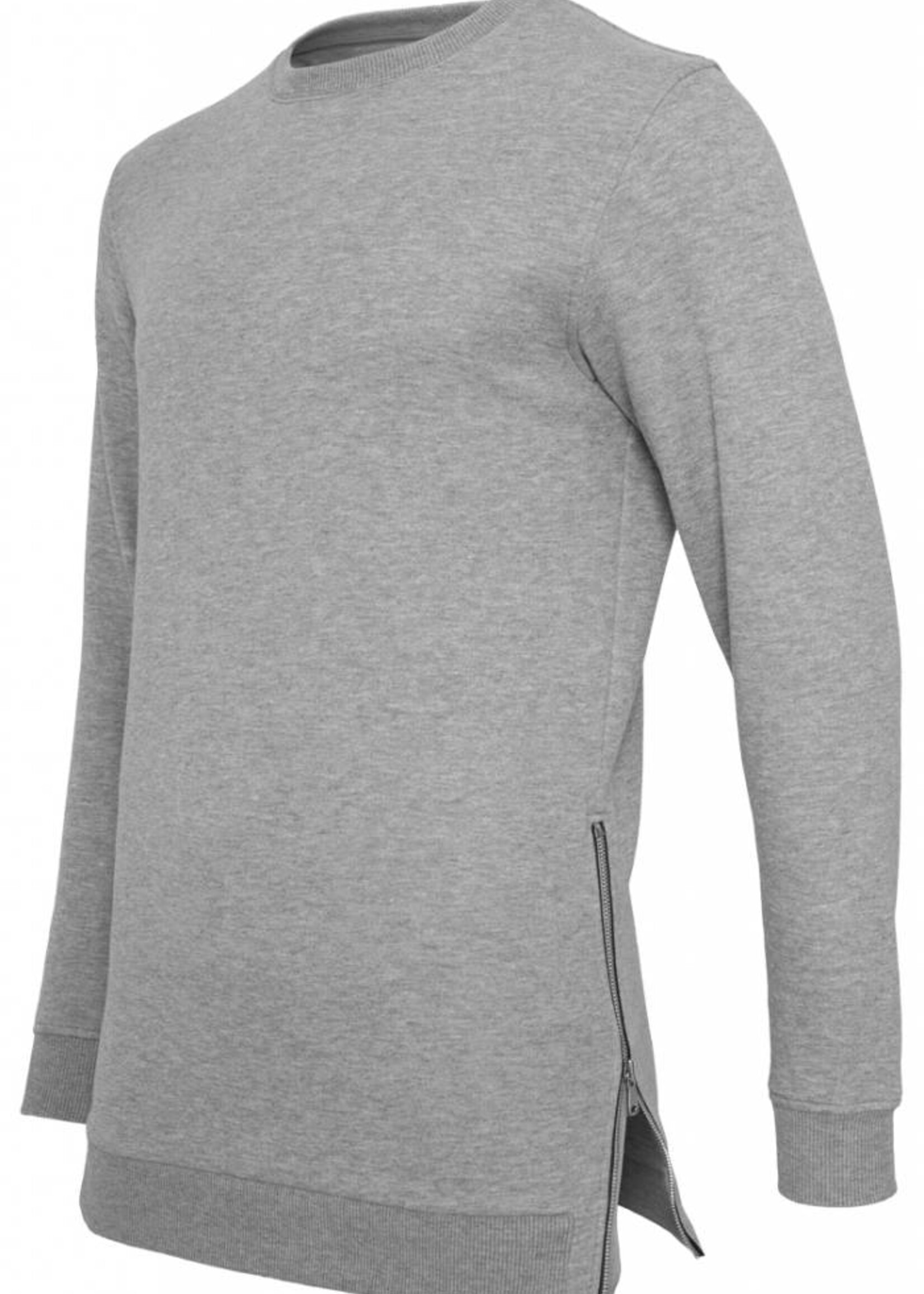 SIDE ZIP LONG SWEATER GREY (MEN)